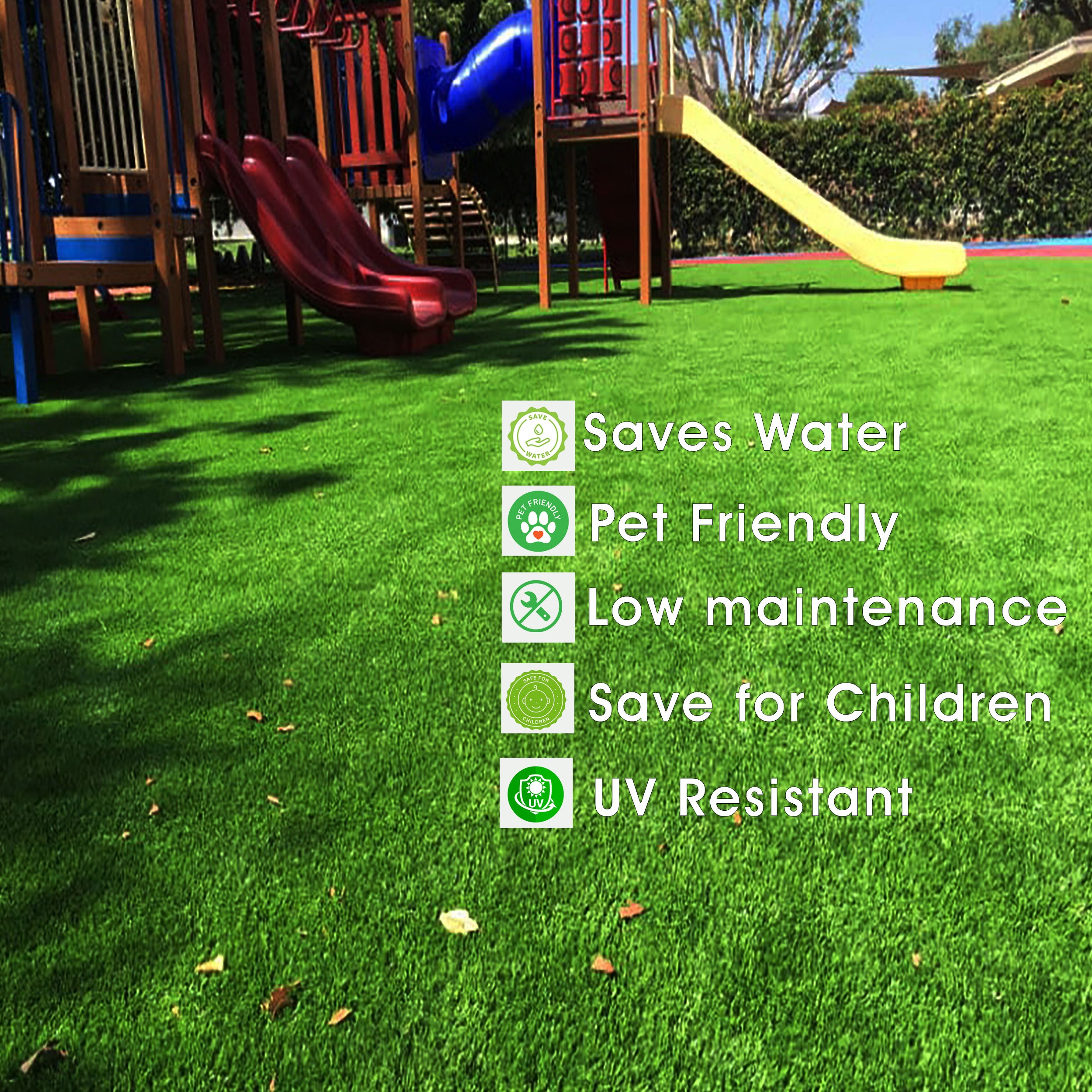 25mm Emerald Artificial Grass 6.5 Feet Width PE & PU Material Grass For Indoor And Outdoor Use