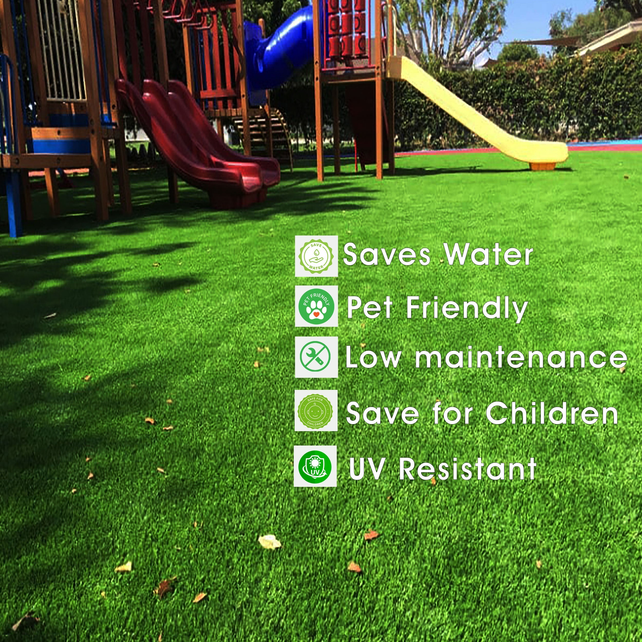 25mm Emerald Artificial Grass 4 Feet Width PE & PU Material Grass For Indoor And Outdoor Use