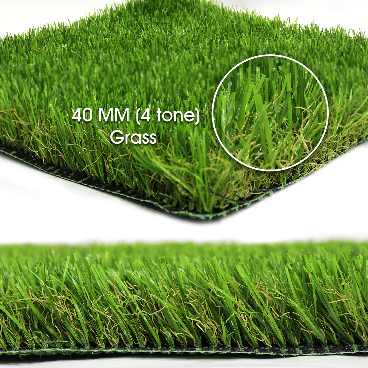 40mm Mint Artificial Grass 6.5 Feet Width PE & PU Material Grass For Indoor And Outdoor Use