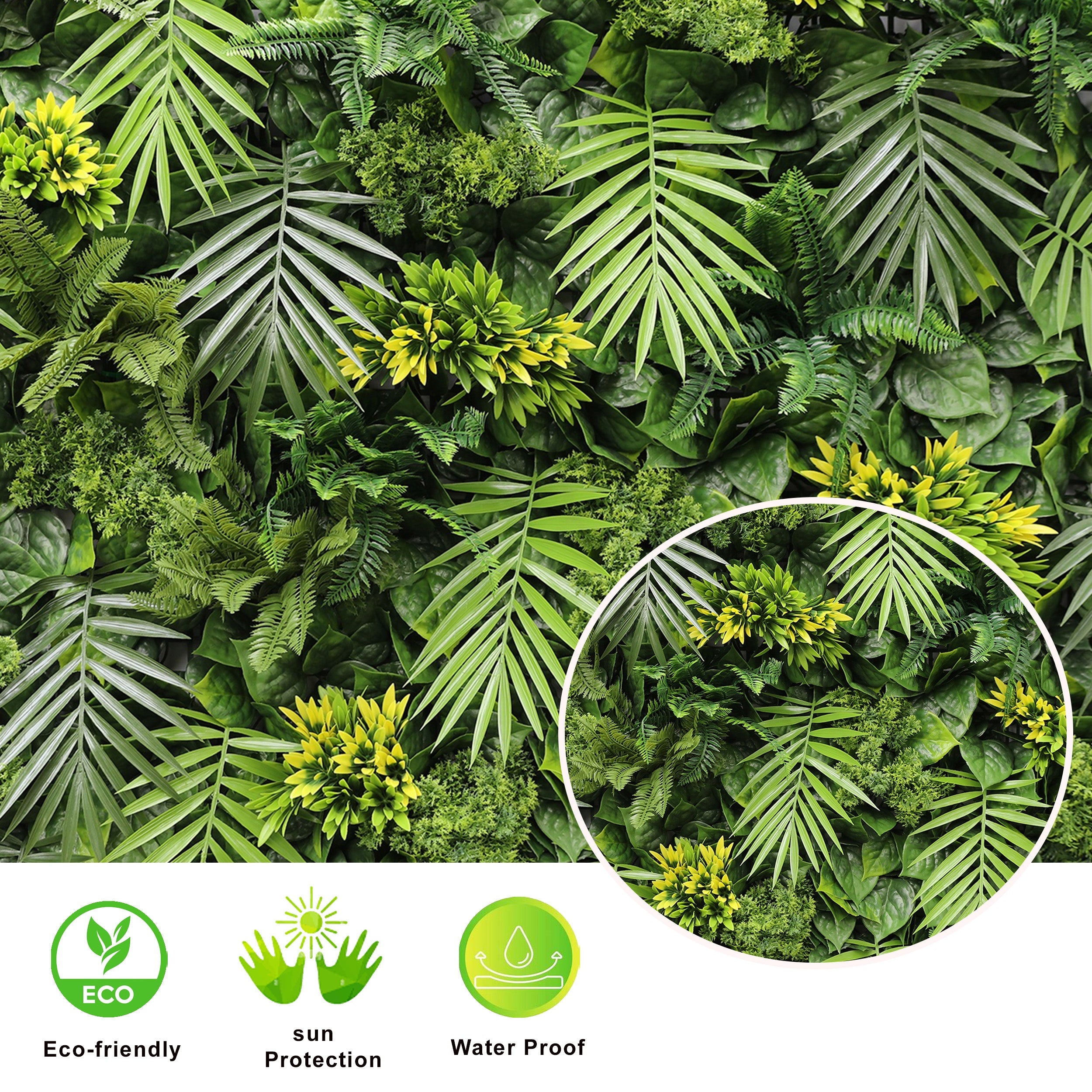 Artificial Vertical Garden Wall Panel 100X100 CM