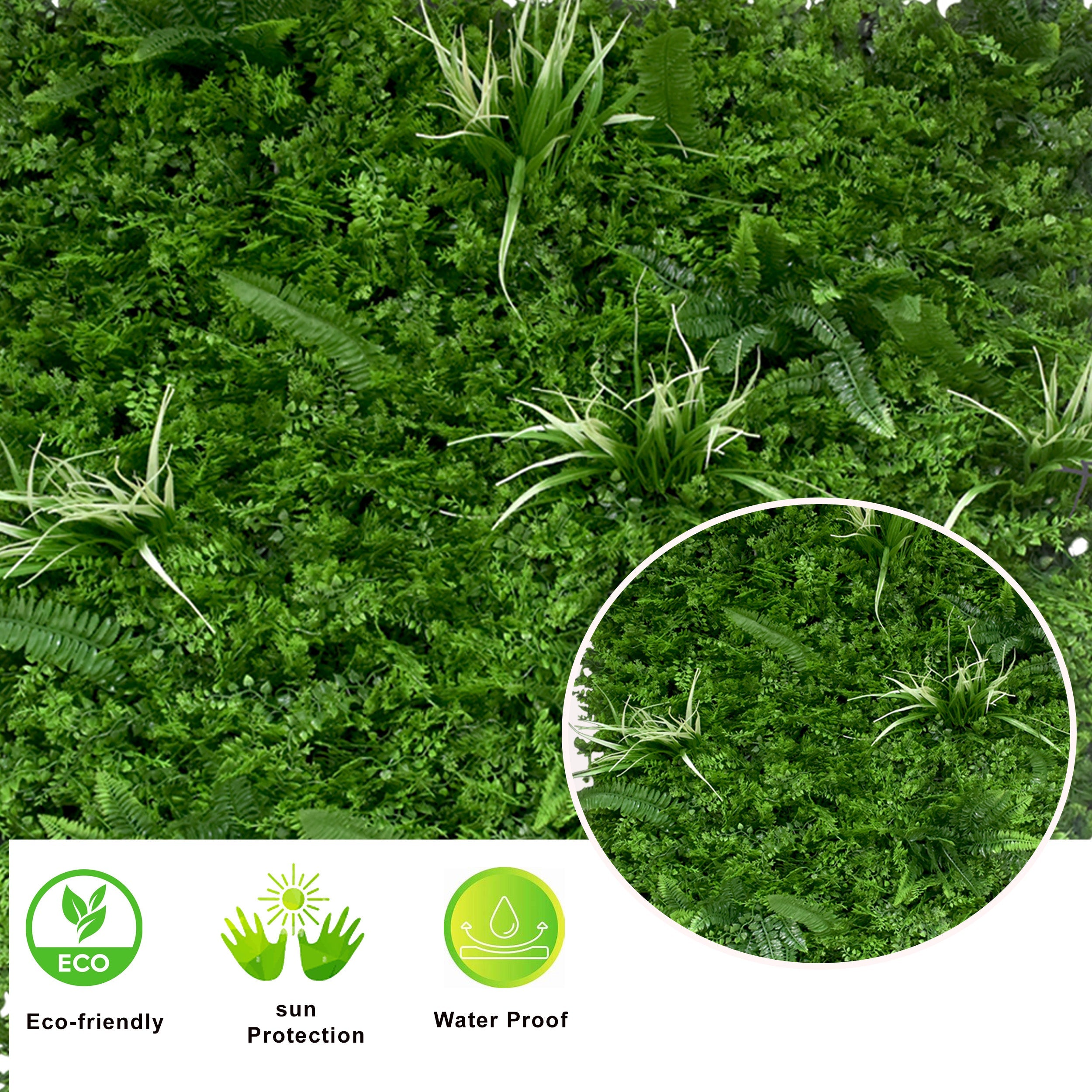 Artificial Vertical Garden Wall Panel 100X100 CM