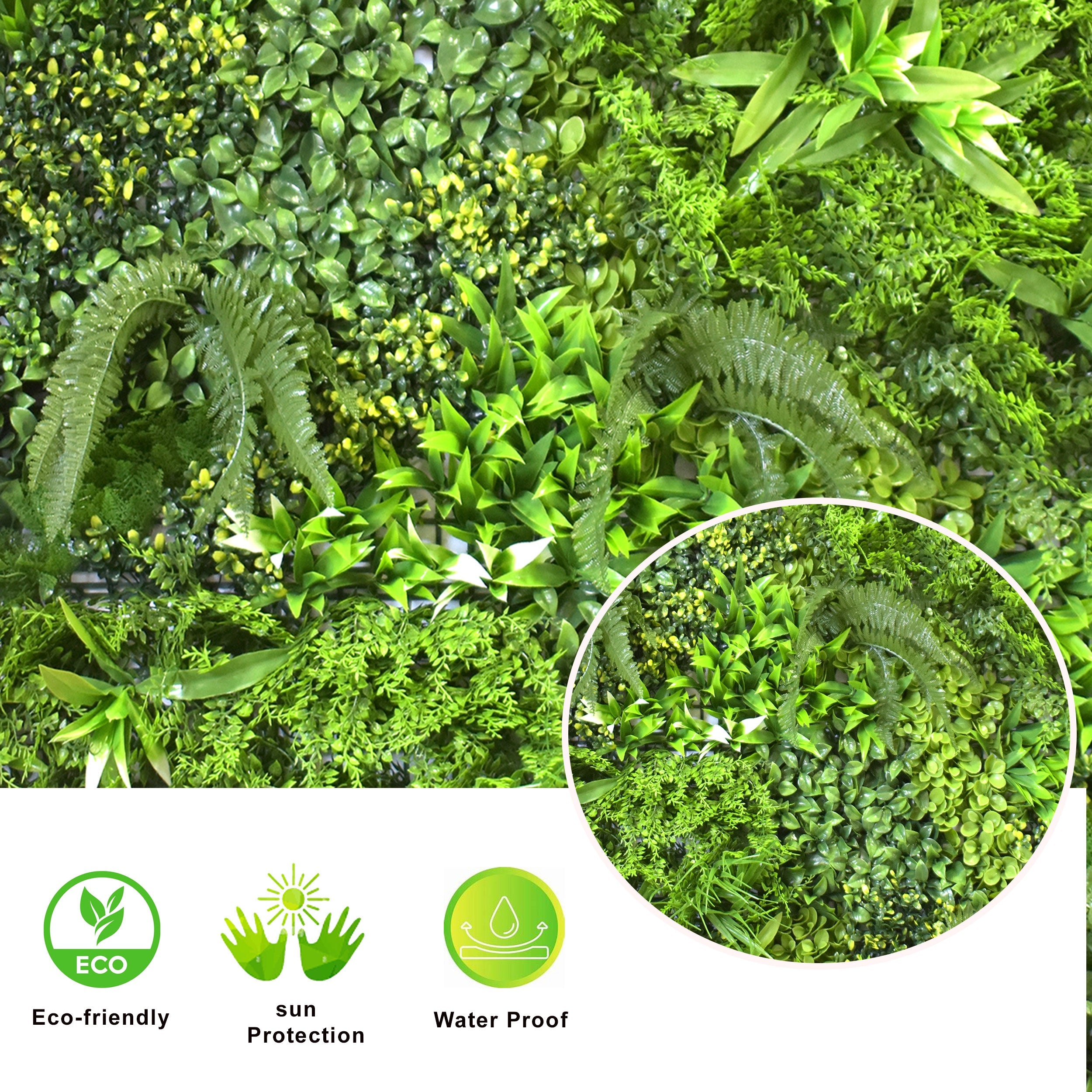 Artificial Vertical Garden Wall Panel 100X100 CM