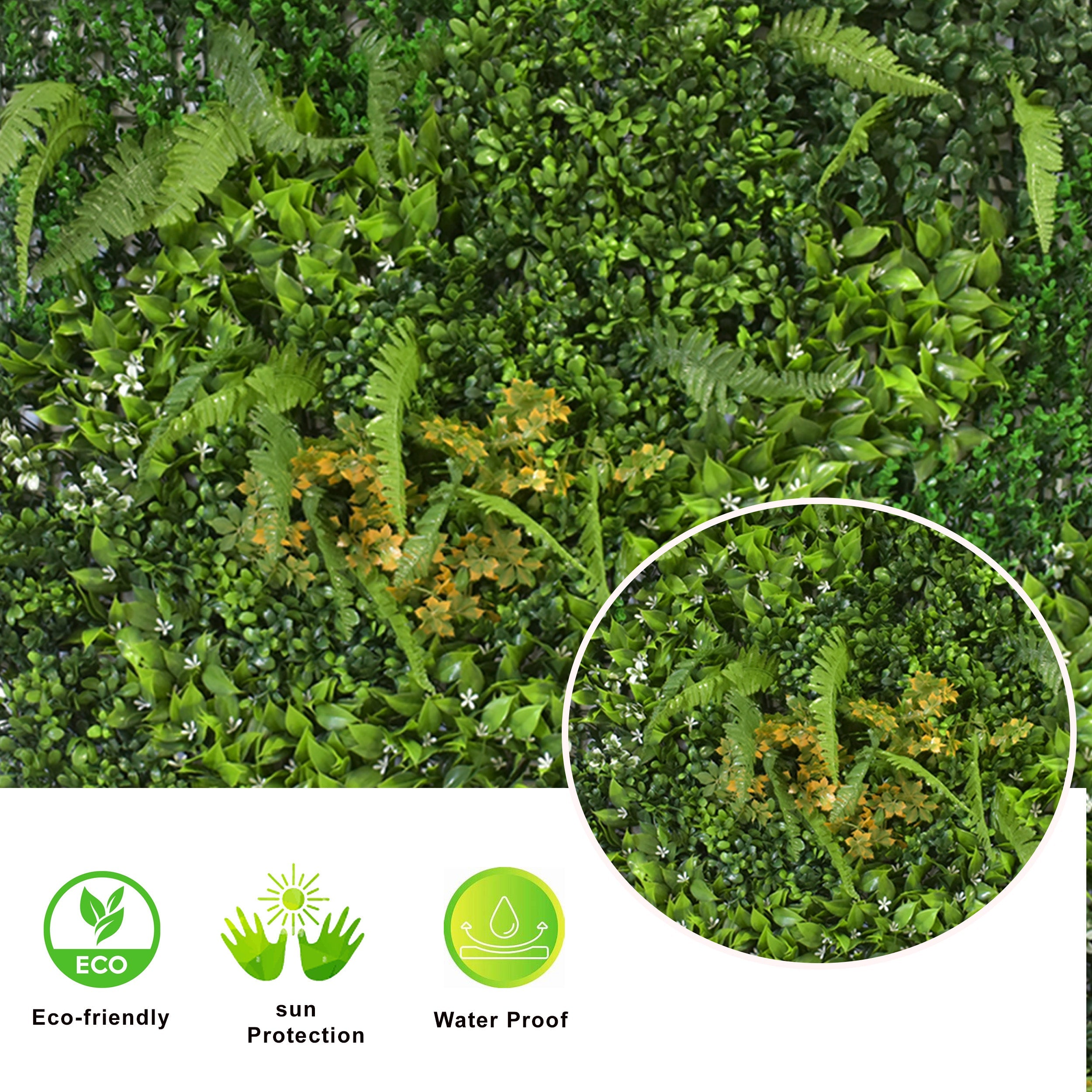 Artificial Vertical Garden Wall Panel 100X100 CM