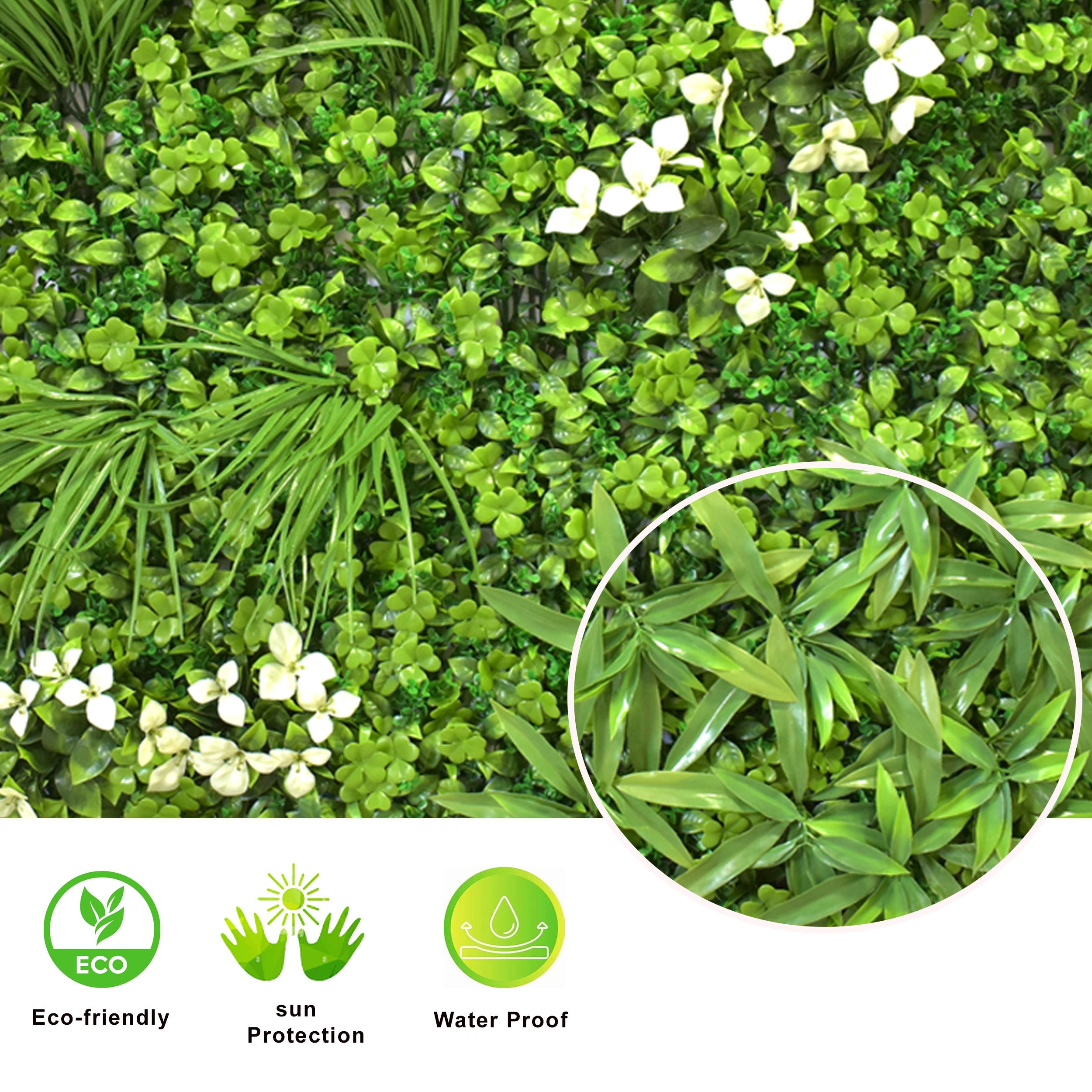 Artificial Vertical Garden Wall Panel 100X100 CM