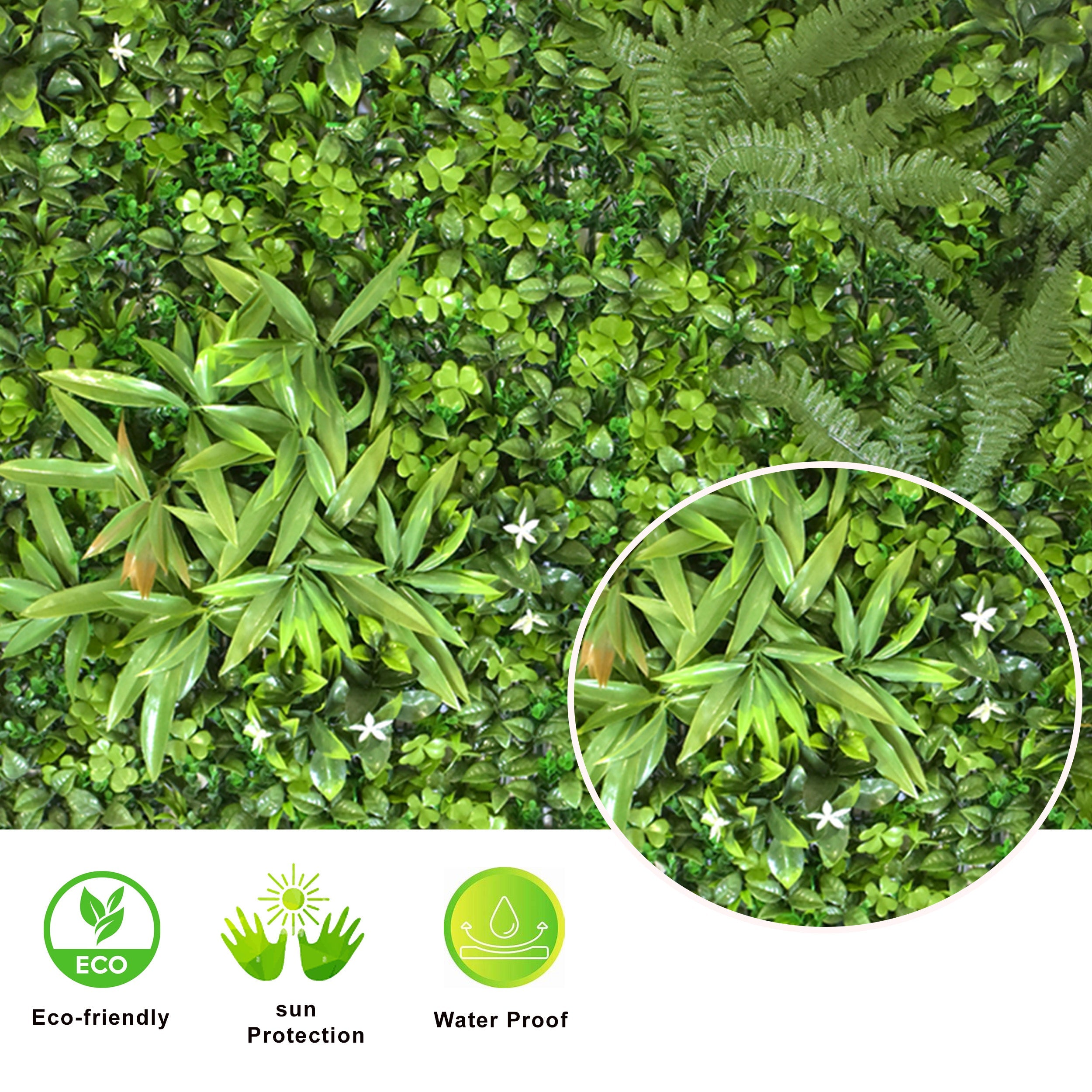 Artificial Vertical Garden Wall Panel 100X100 CM