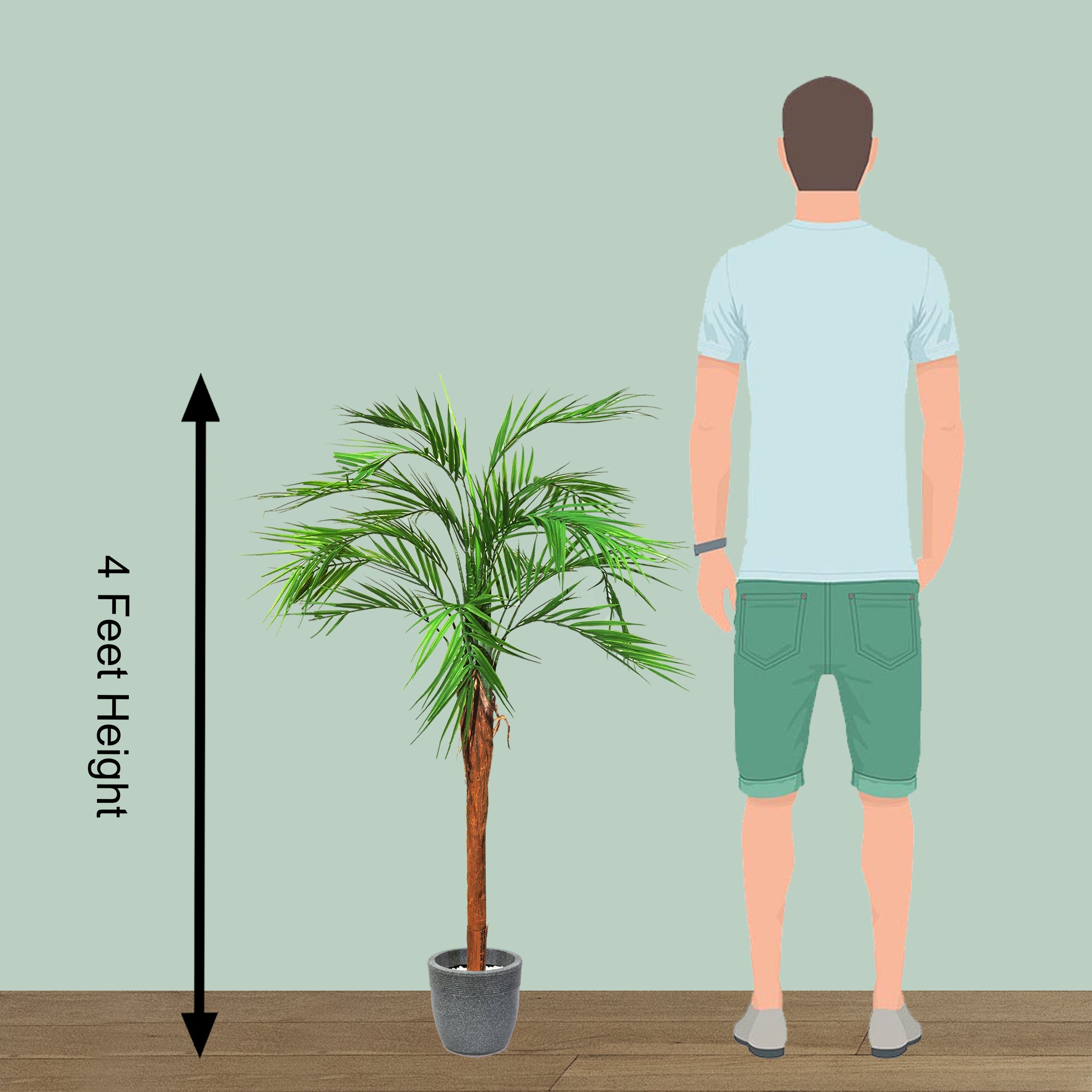 48"( 121 cm )  Height Artificial Palm Tree Pack Of 1