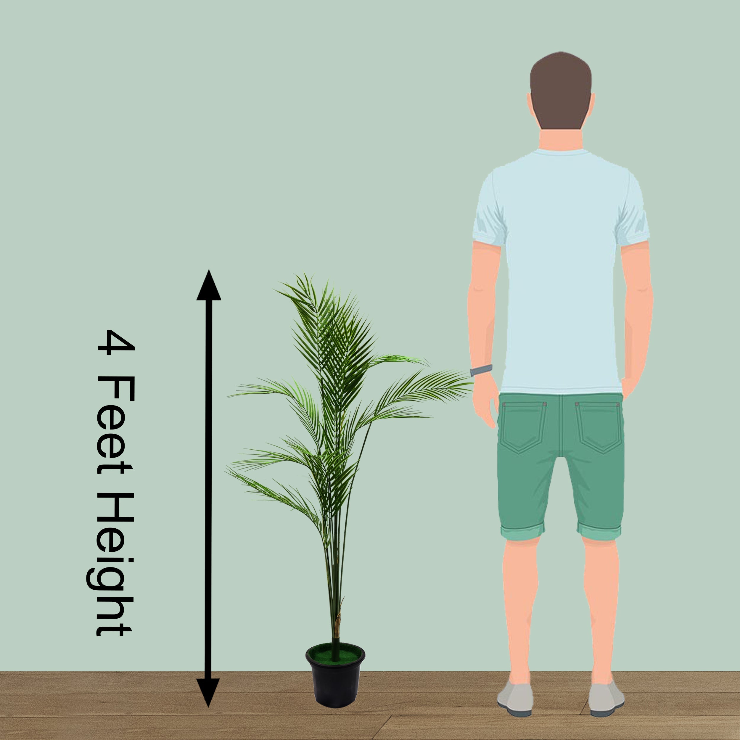 48" (121 cm) Height Artificial Palm Tree Pack Of 1
