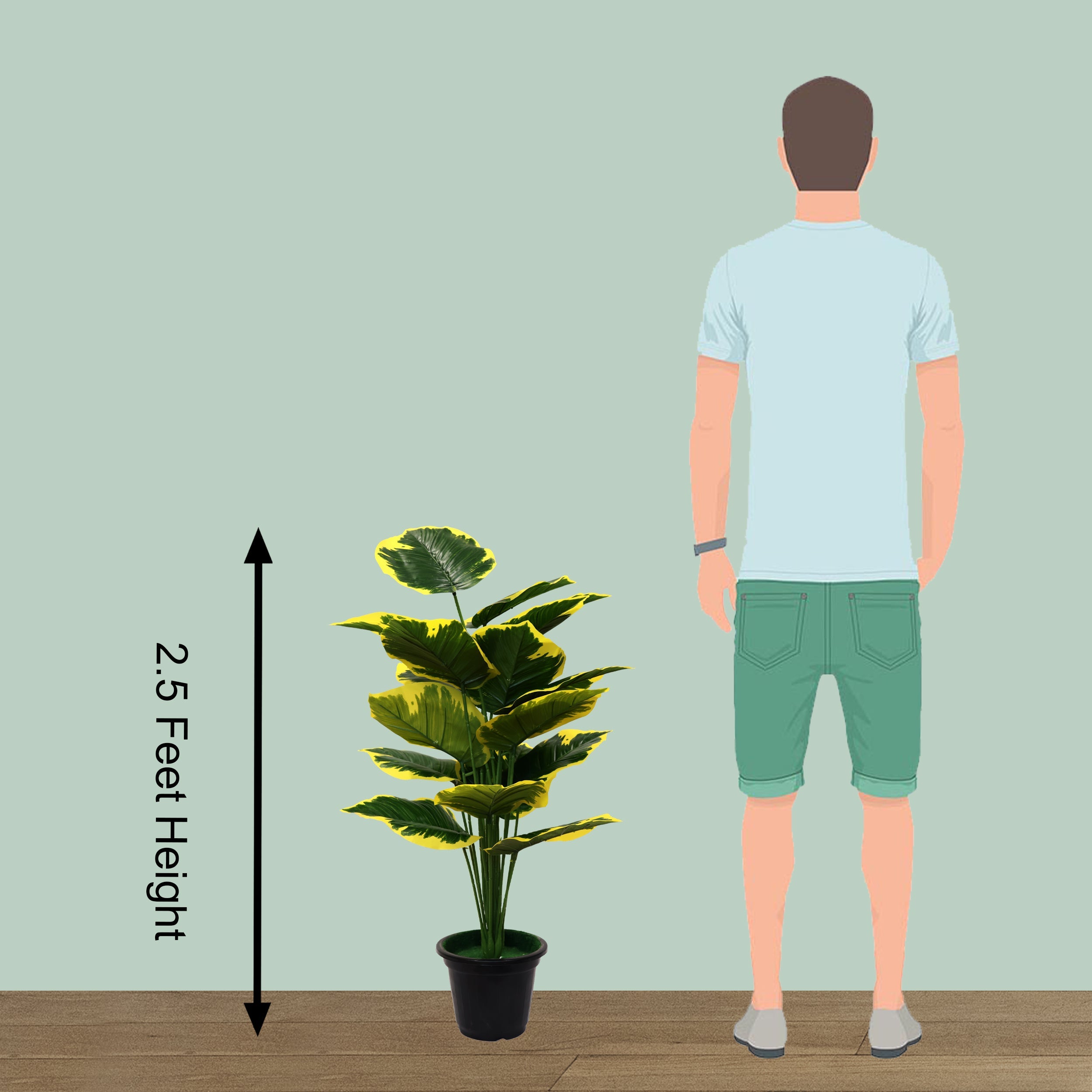 30" ( 76 cm )  Artificial Philodendron Plant Pack of 2