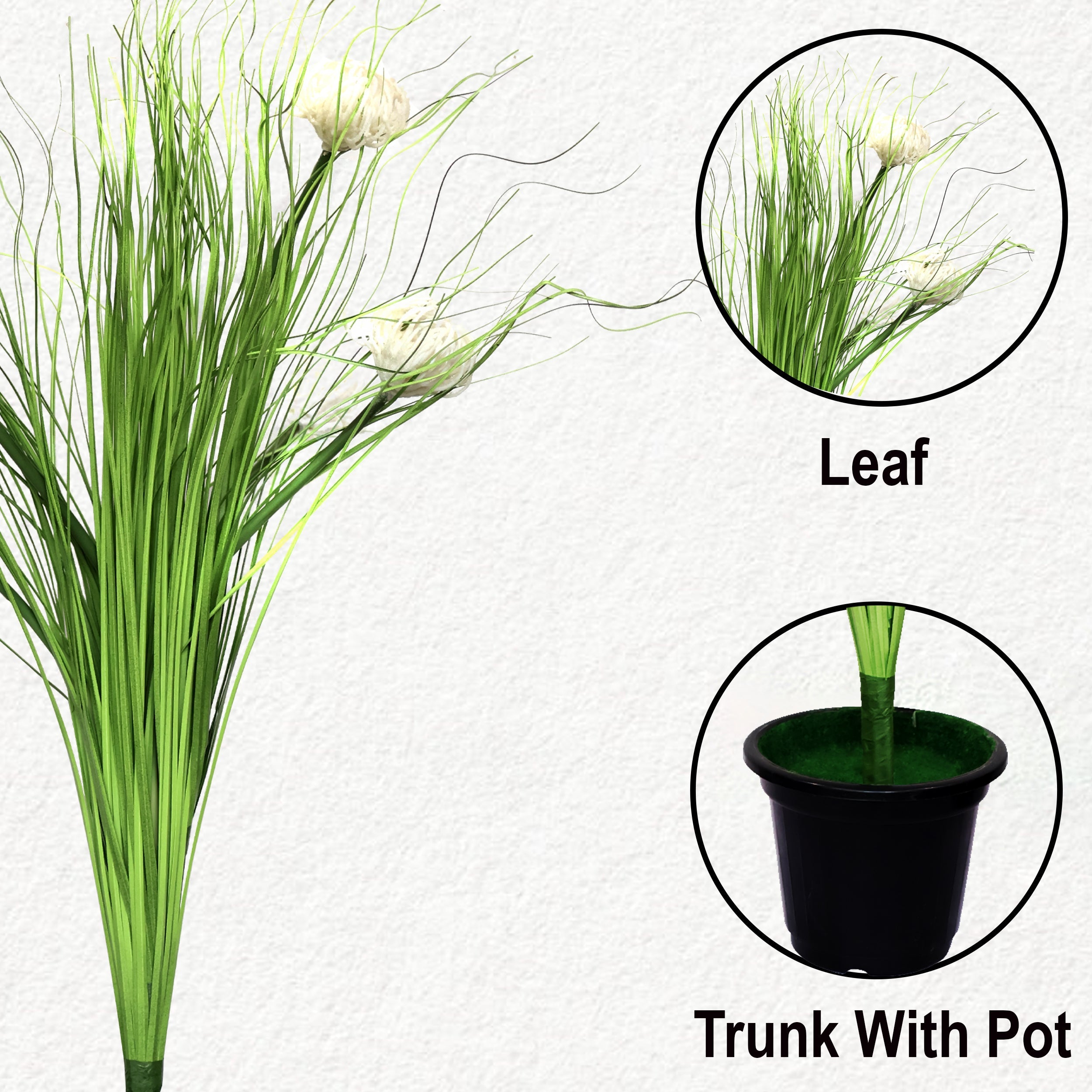 30" ( 76 cm ) Artificial Plants with Reed Flowers Pack of 2
