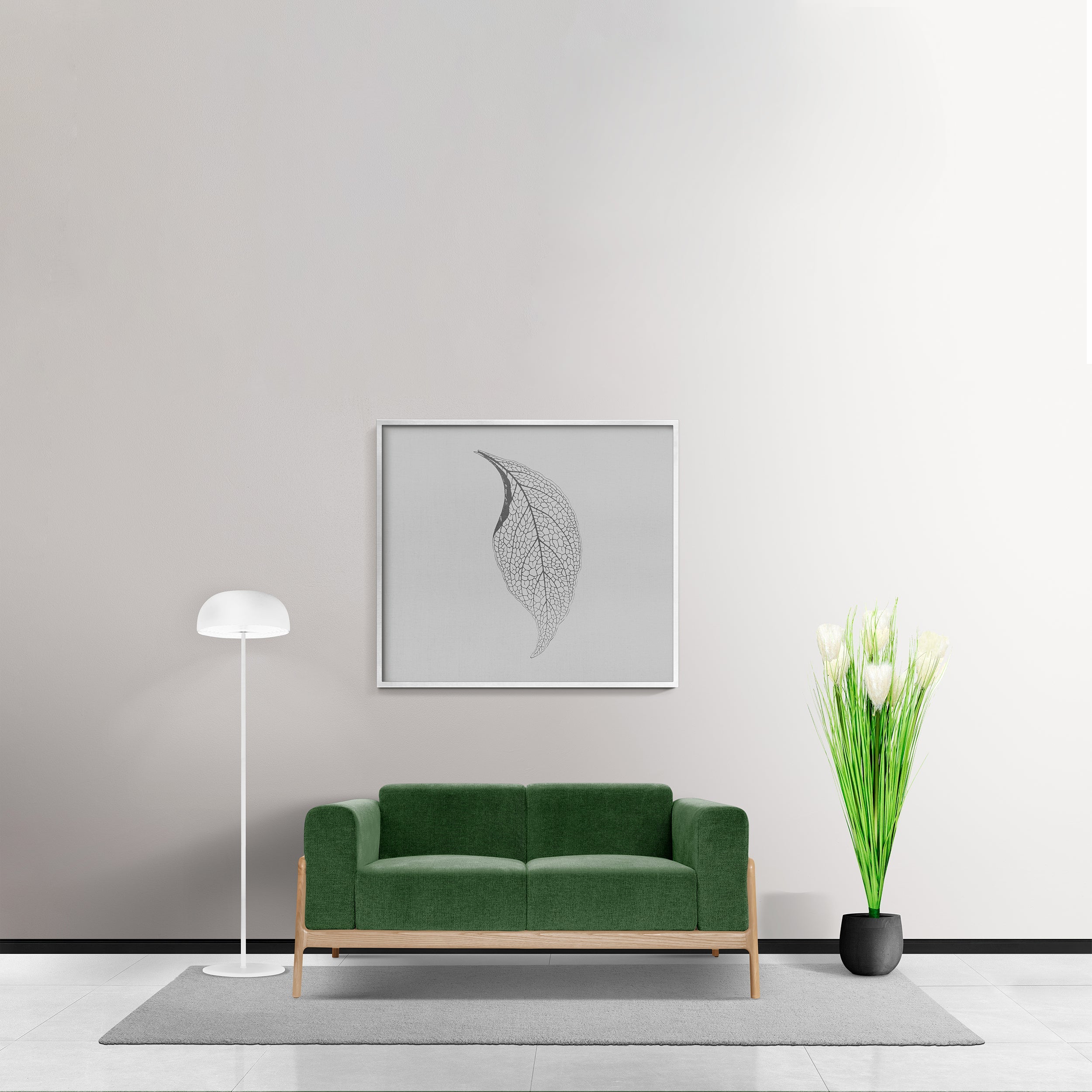 30"(76 cm )  Artificial Plants with Reed Flowers Pack of 2