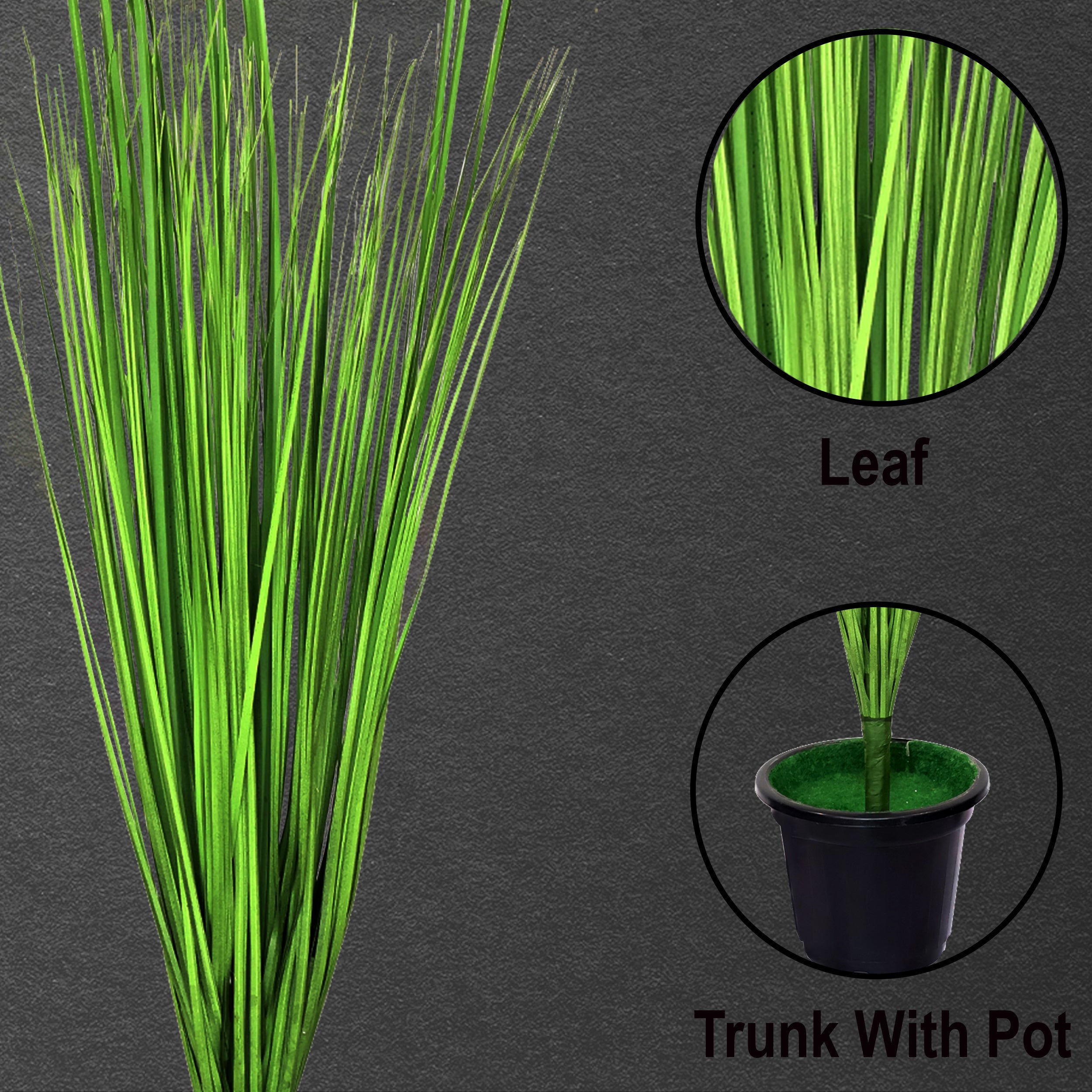 36" ( 91 cm ) Artificial Shrubs Onion Grass Plant Pack of 2