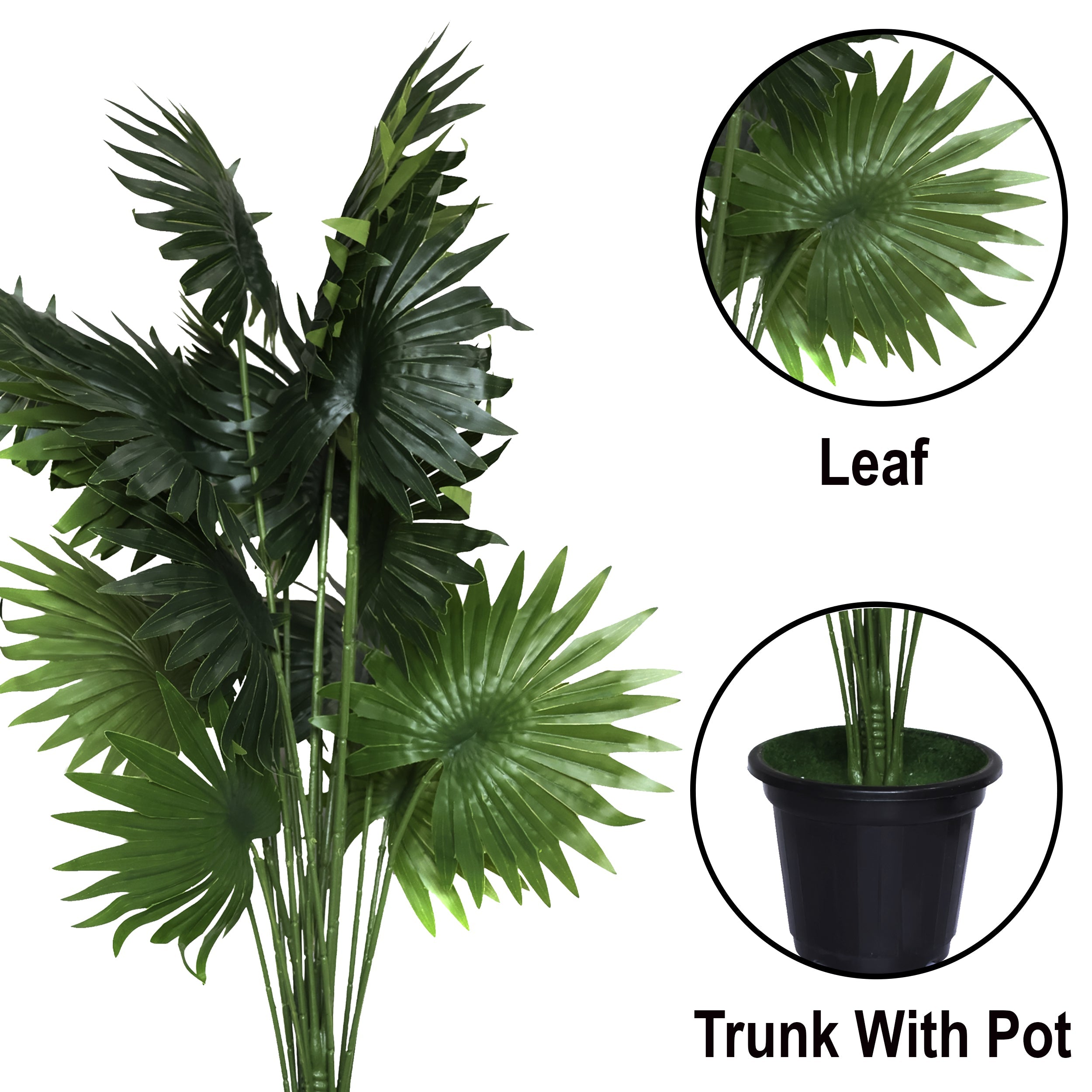 30" ( 76 cm ) Floret Artificial Fan Palm Plant Pack of 2