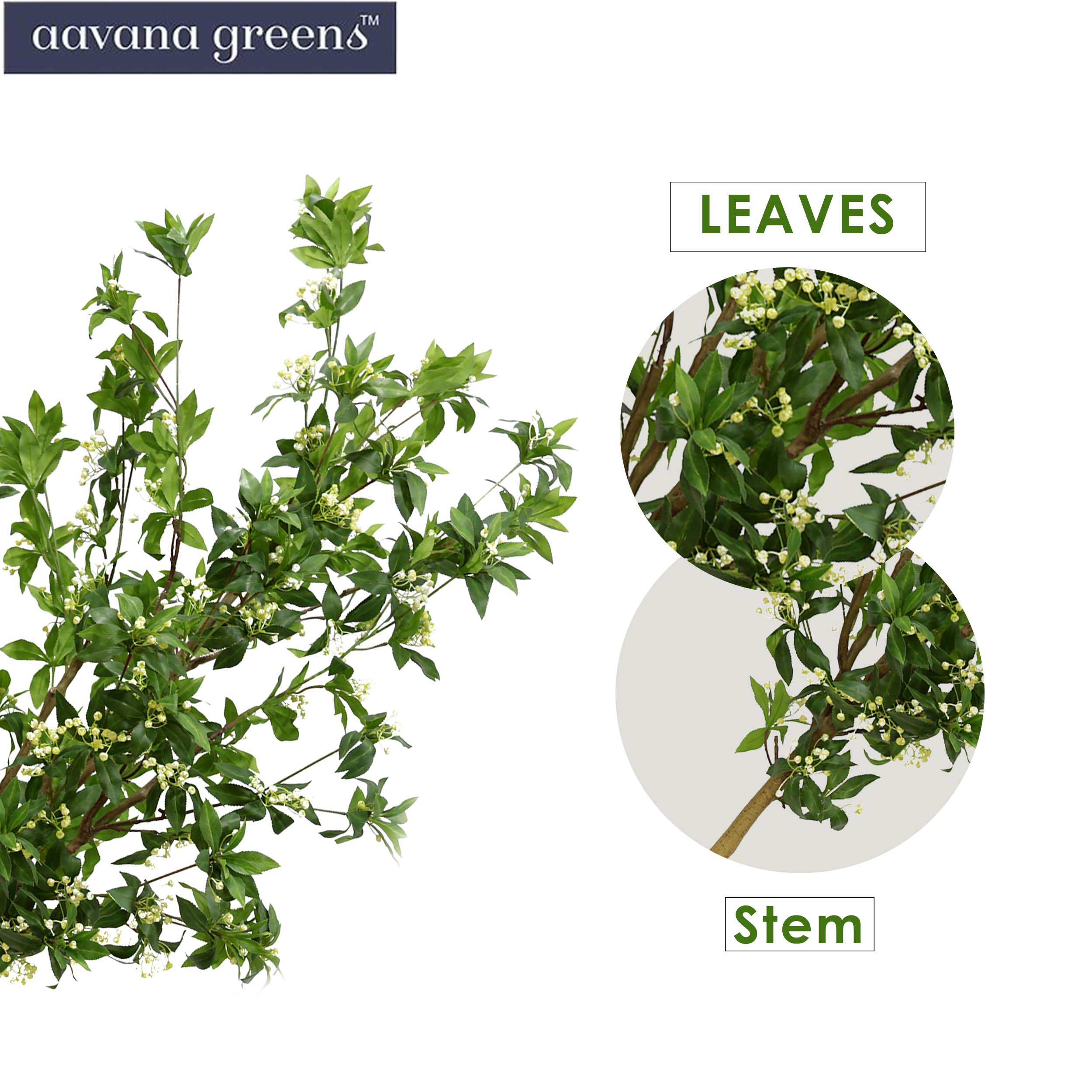 7 Feet (213 cm) Nannyberrry Artificial Plants Pack of 1