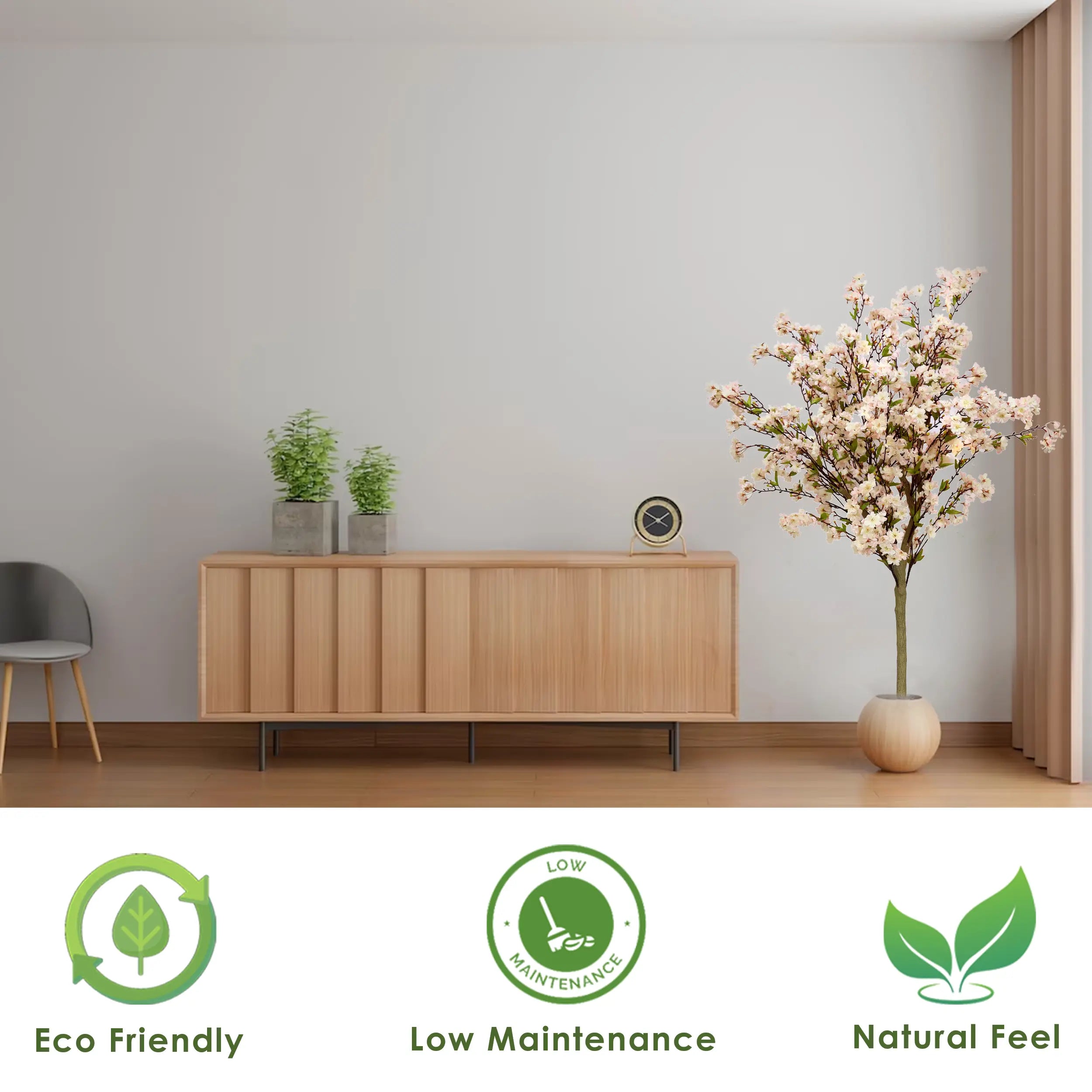 5 Feet ( 152cm ) Mini Blossom Artificial Plants Pack Of 1