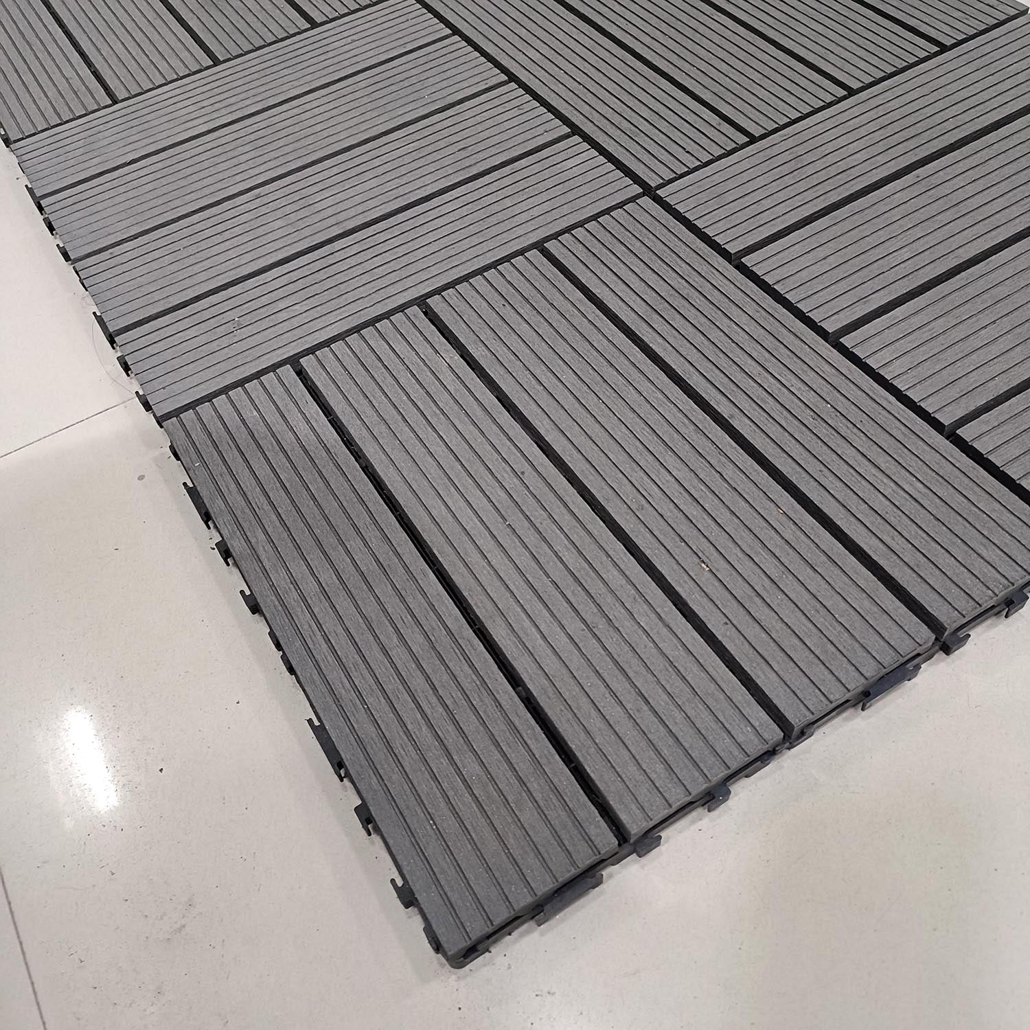 WPC Deck Tiles (30X30 CM) Dark Grey