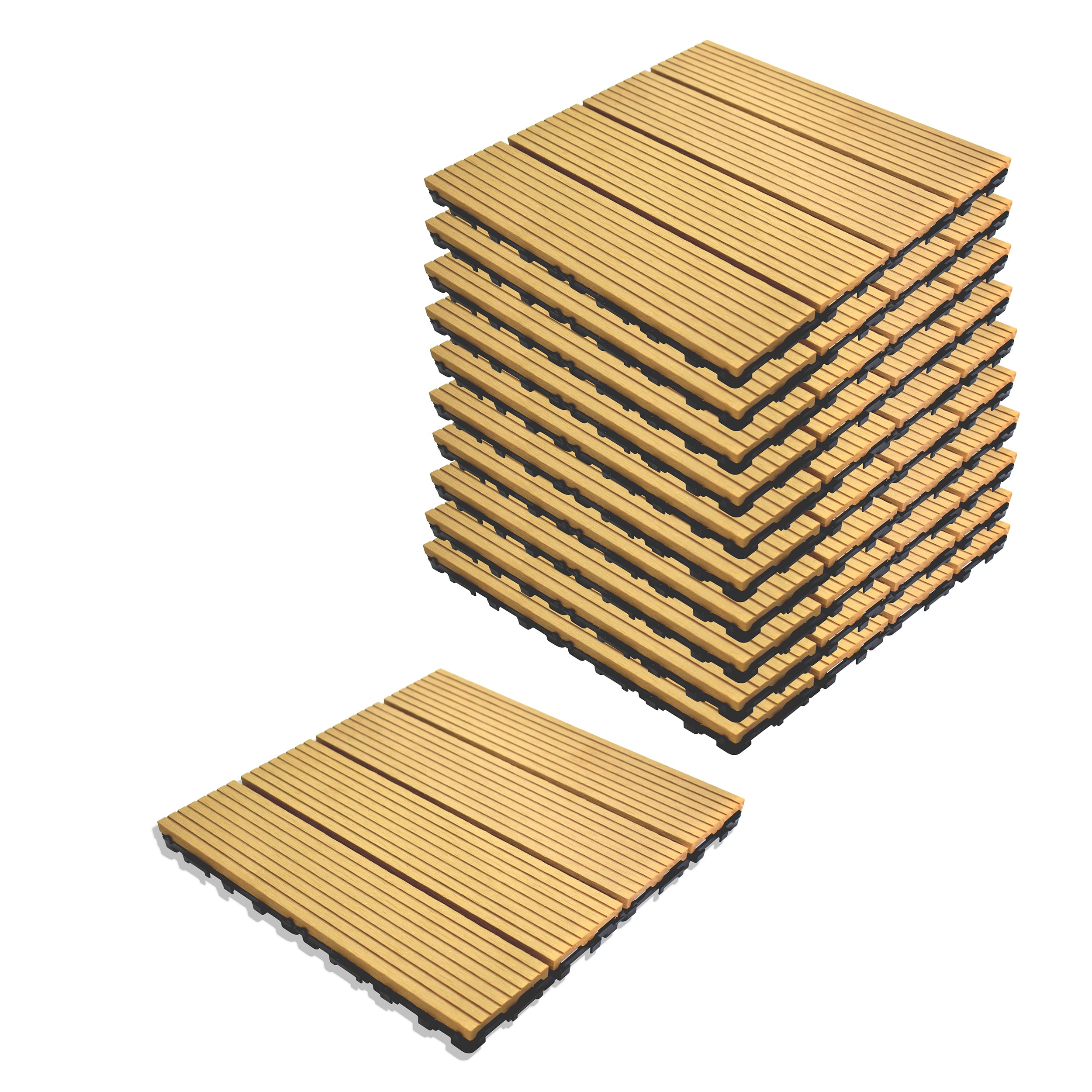 WPC Deck Tiles (30x30 CM) Teak