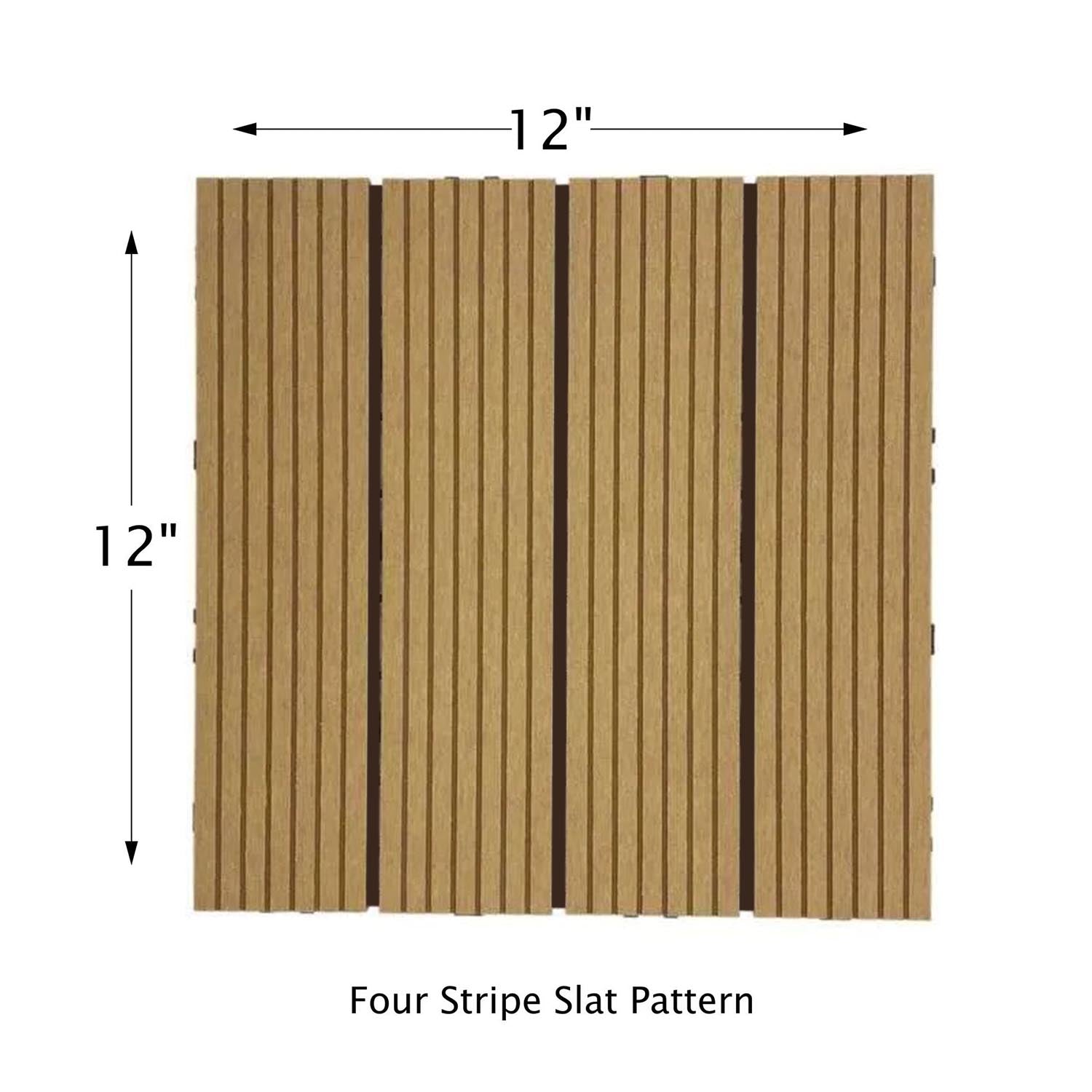 WPC Deck Tiles (30x30 CM) Teak