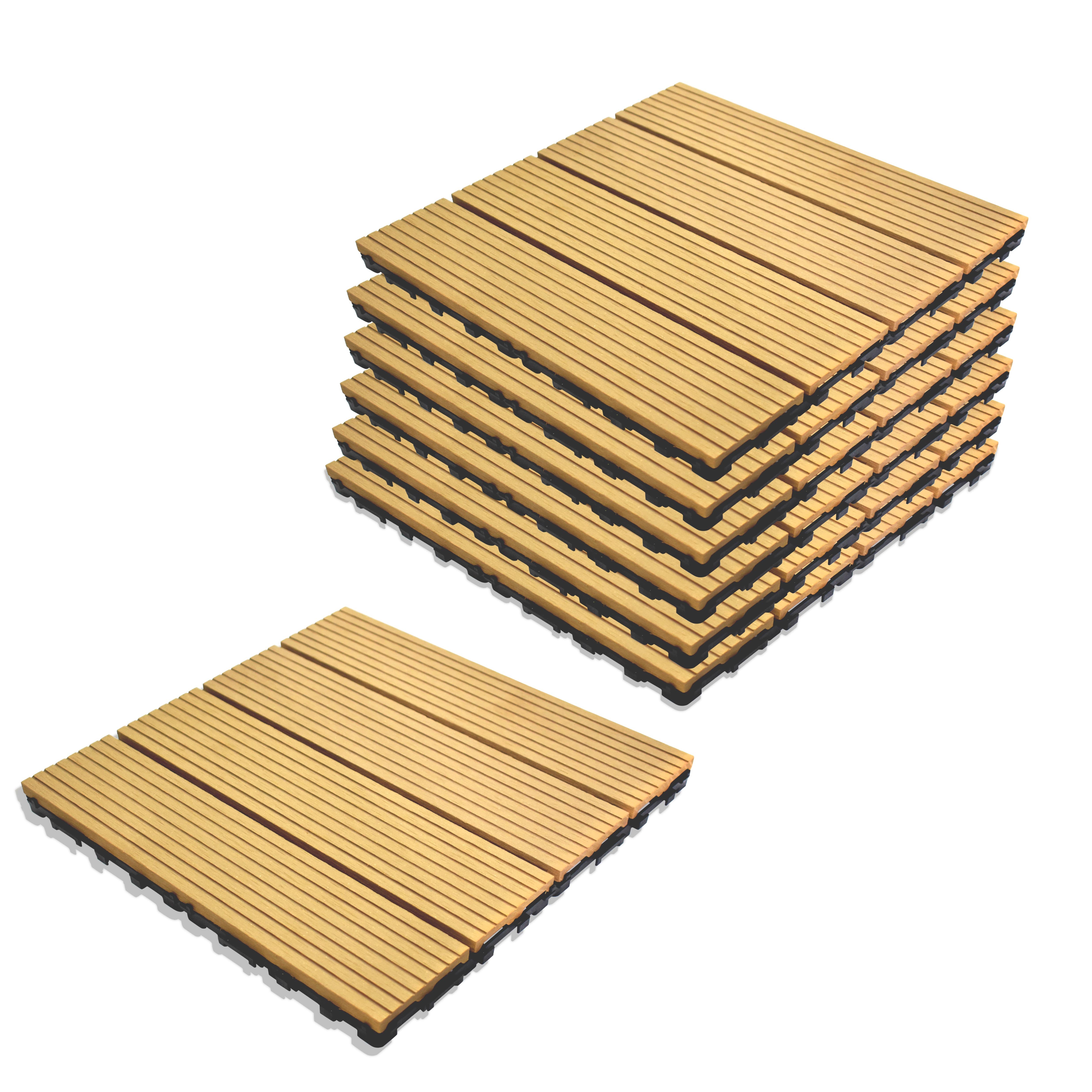 WPC Deck Tiles (30x30 CM) Teak