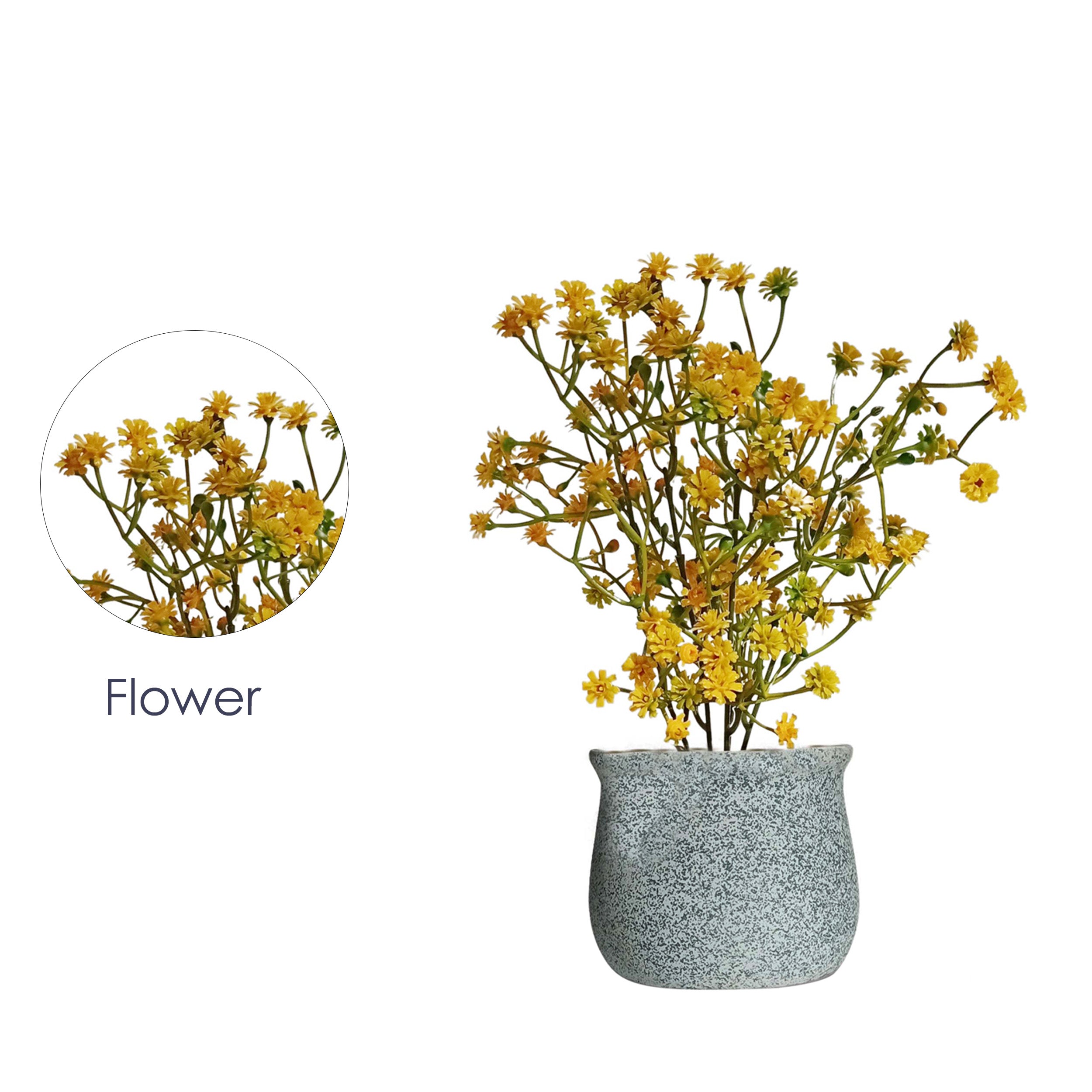 Artificial Bonsai Plant With CERAMIC POT (Height - 24 CM)