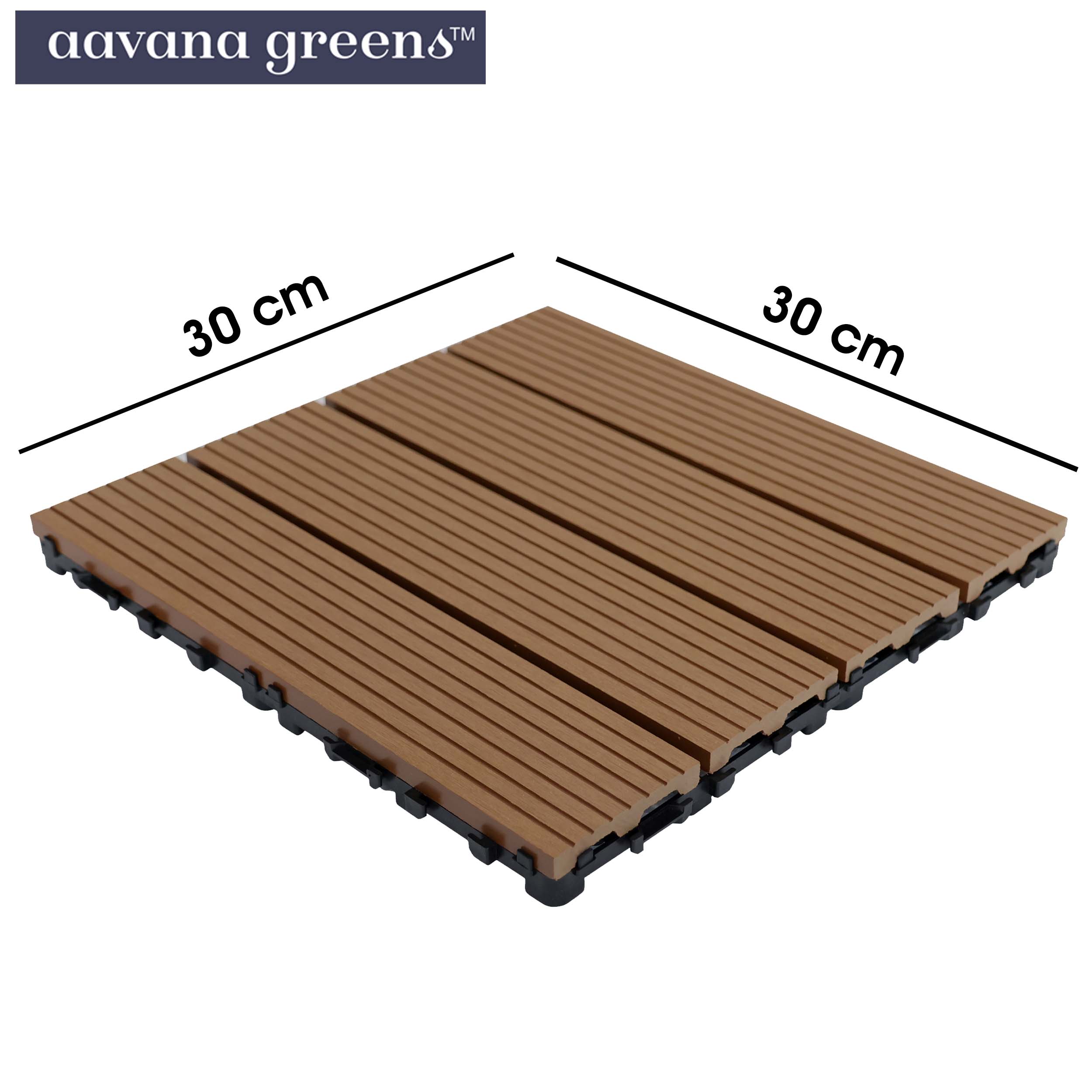 WPC Deck Tiles (30x30 CM) Natual Teak