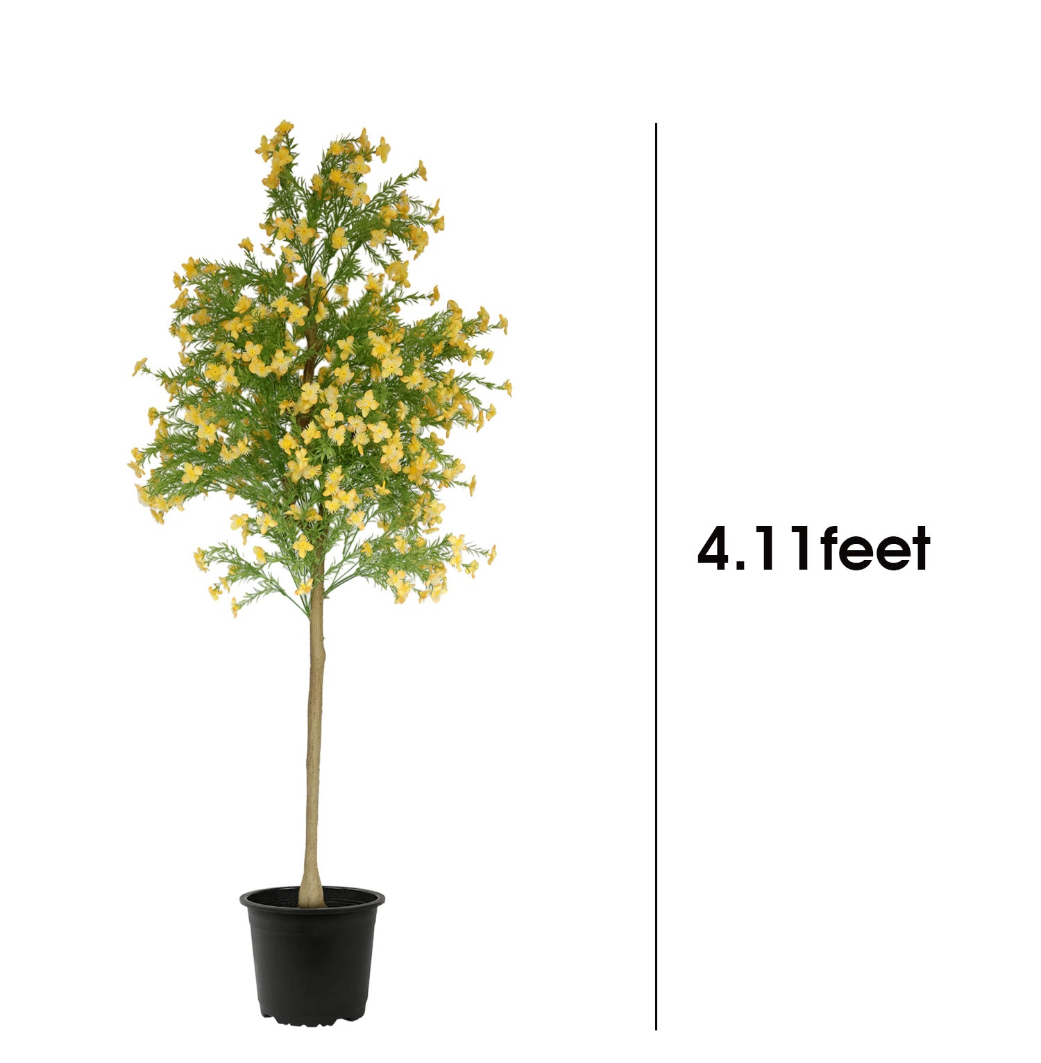 4.1 Feet (123 CM) Artificial Plant for Indoor and Outdoor, Home, Shop, Office, Restaurant Decoration Dark Green (Pack of 1)