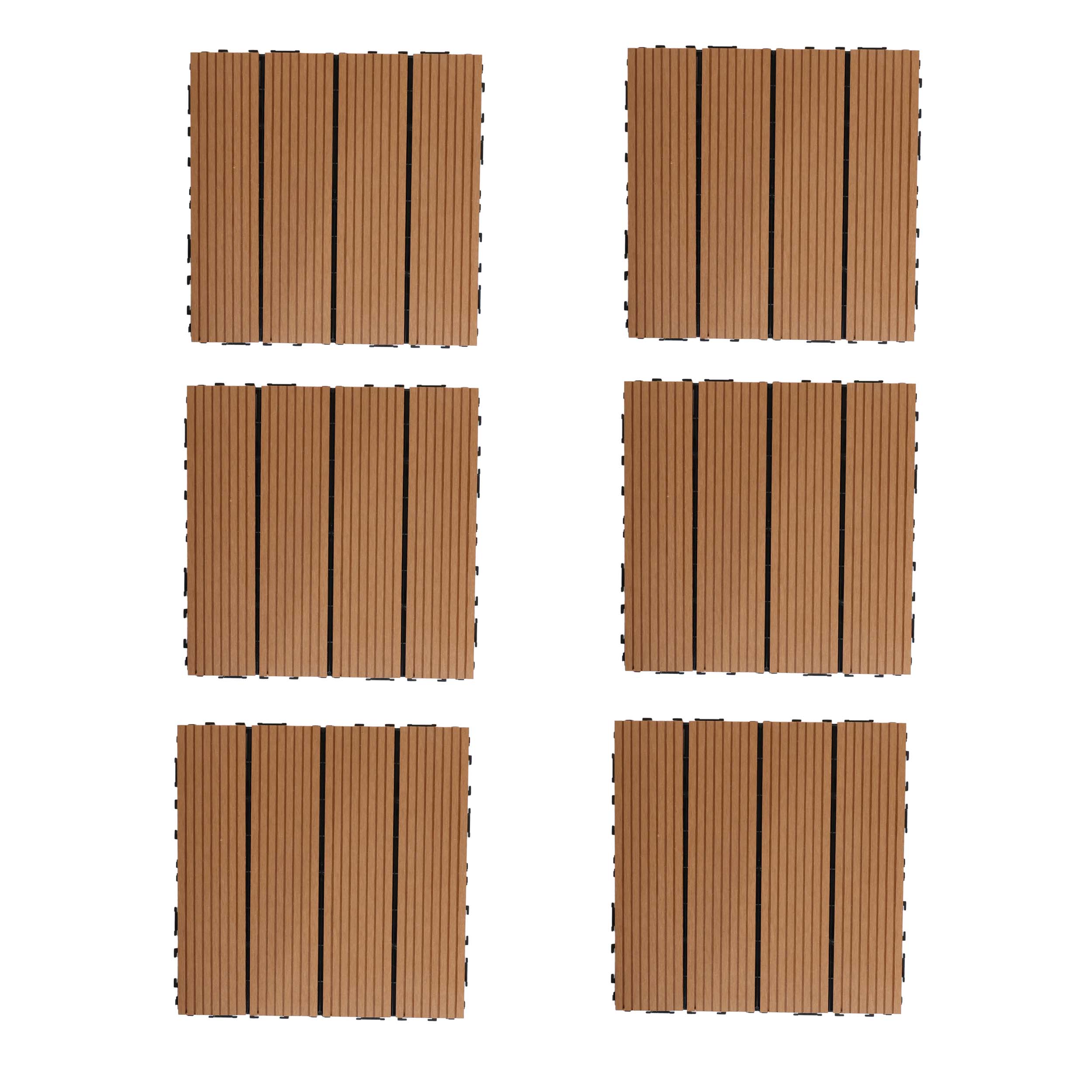WPC Deck Tiles (30x30 CM) Natual Teak