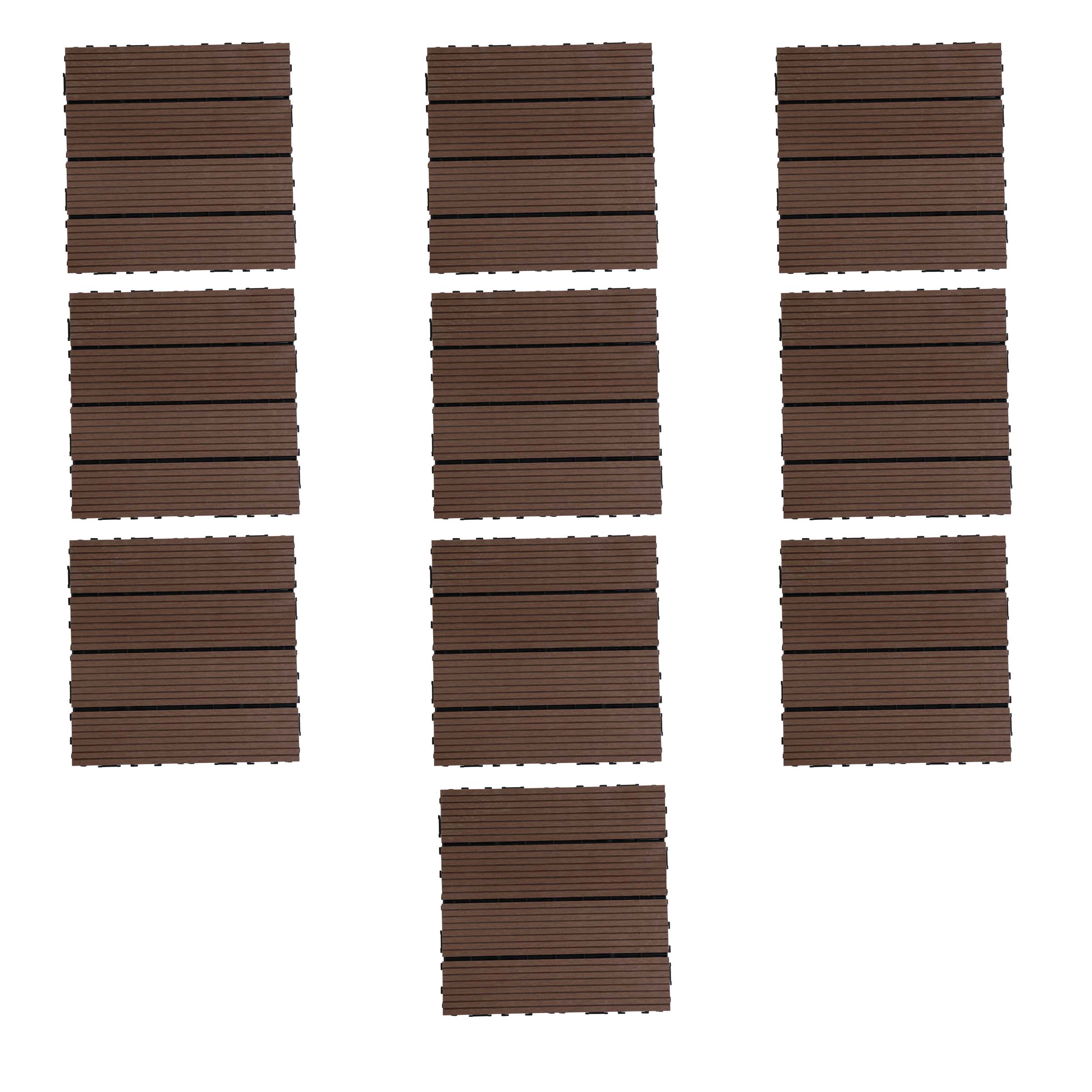 WPC Deck Tiles (30x30 CM) Coffee