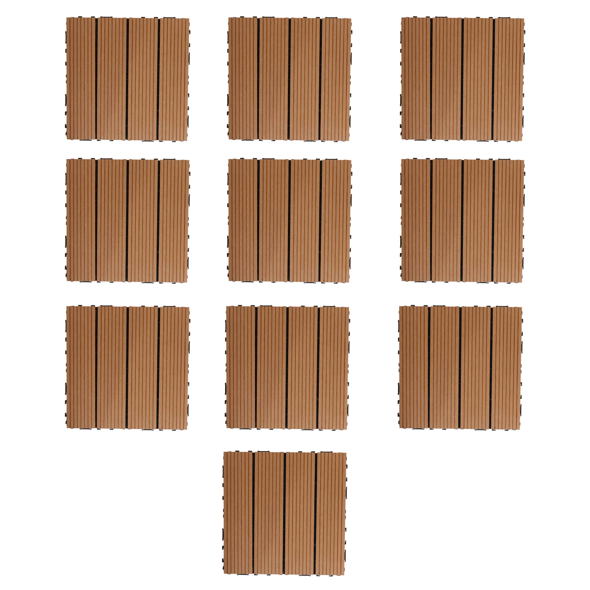 WPC Deck Tiles (30x30 CM) Natual Teak