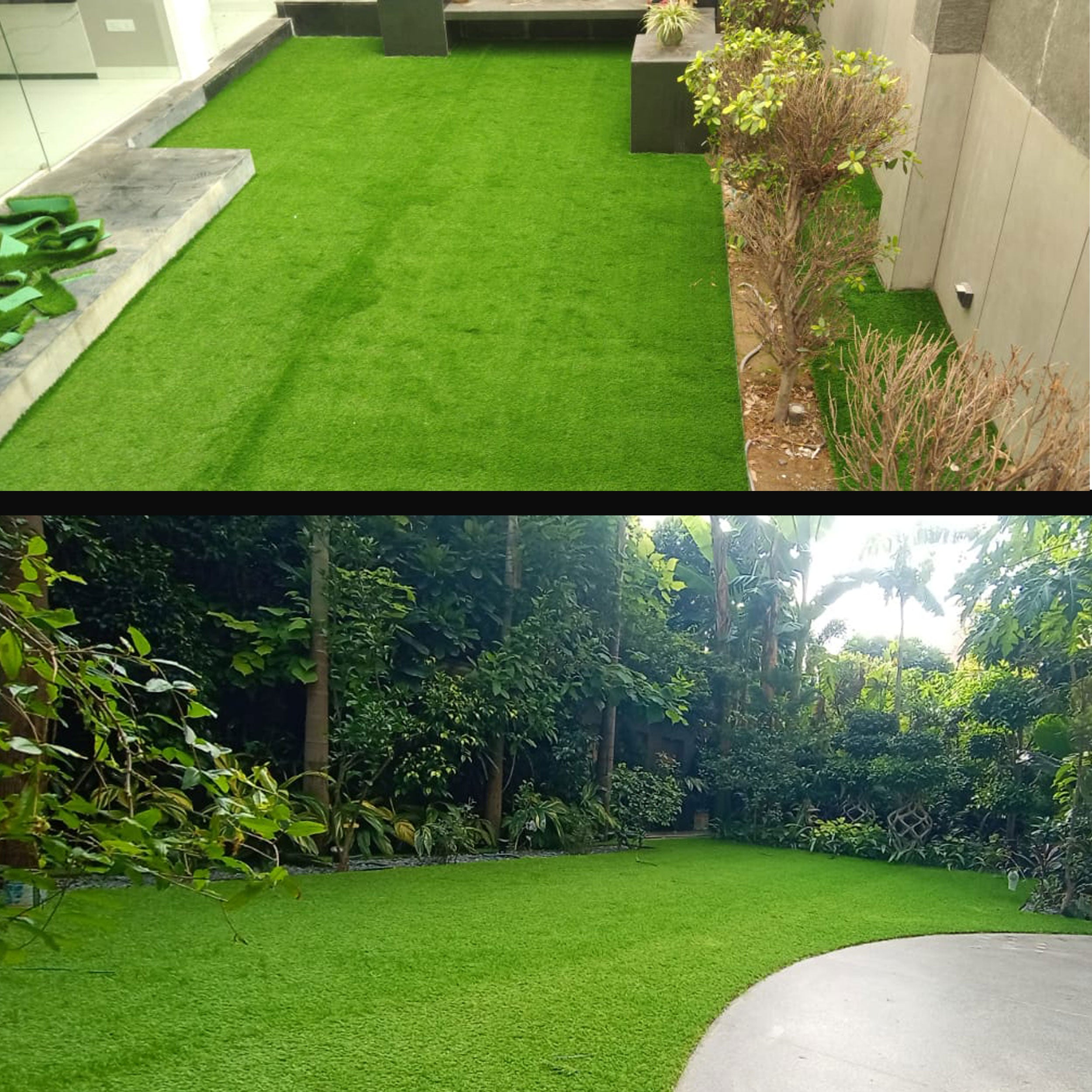 52mm Mint Artificial Grass 6.5 Feet Width PE & PU Material Grass For Indoor And Outdoor Use