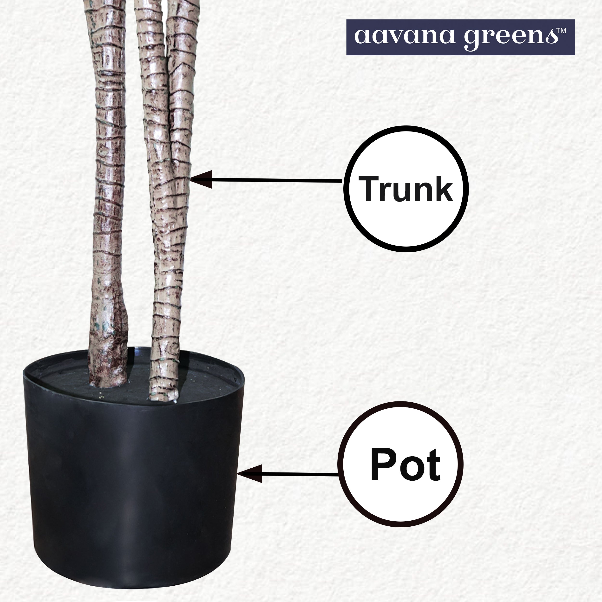 4 feet (120 cm) Decorative Artificial Dracaena Plants Pack Of 1