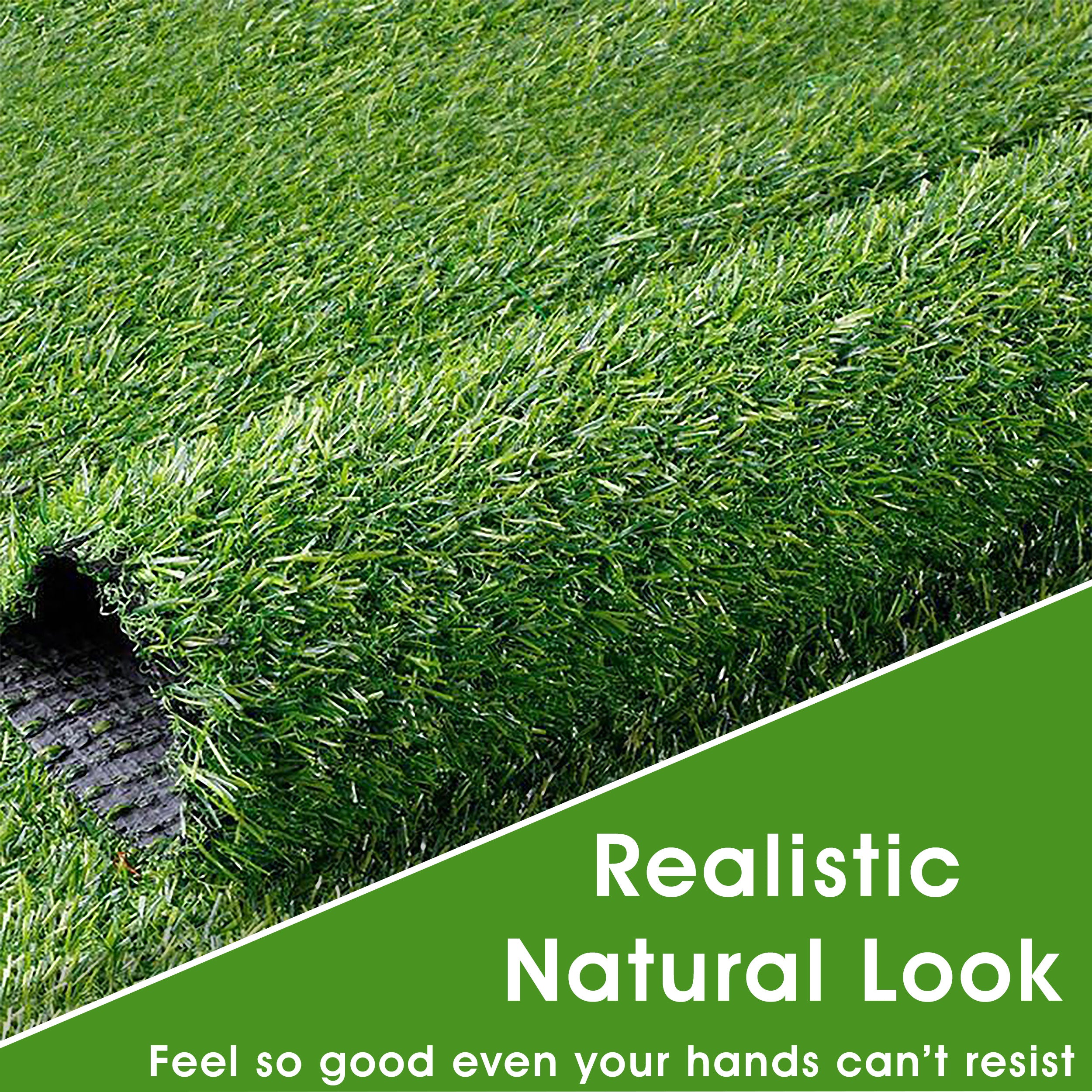 25mm Emerald Artificial Grass 6.5 Feet Width PE & PU Material Grass For Indoor And Outdoor Use