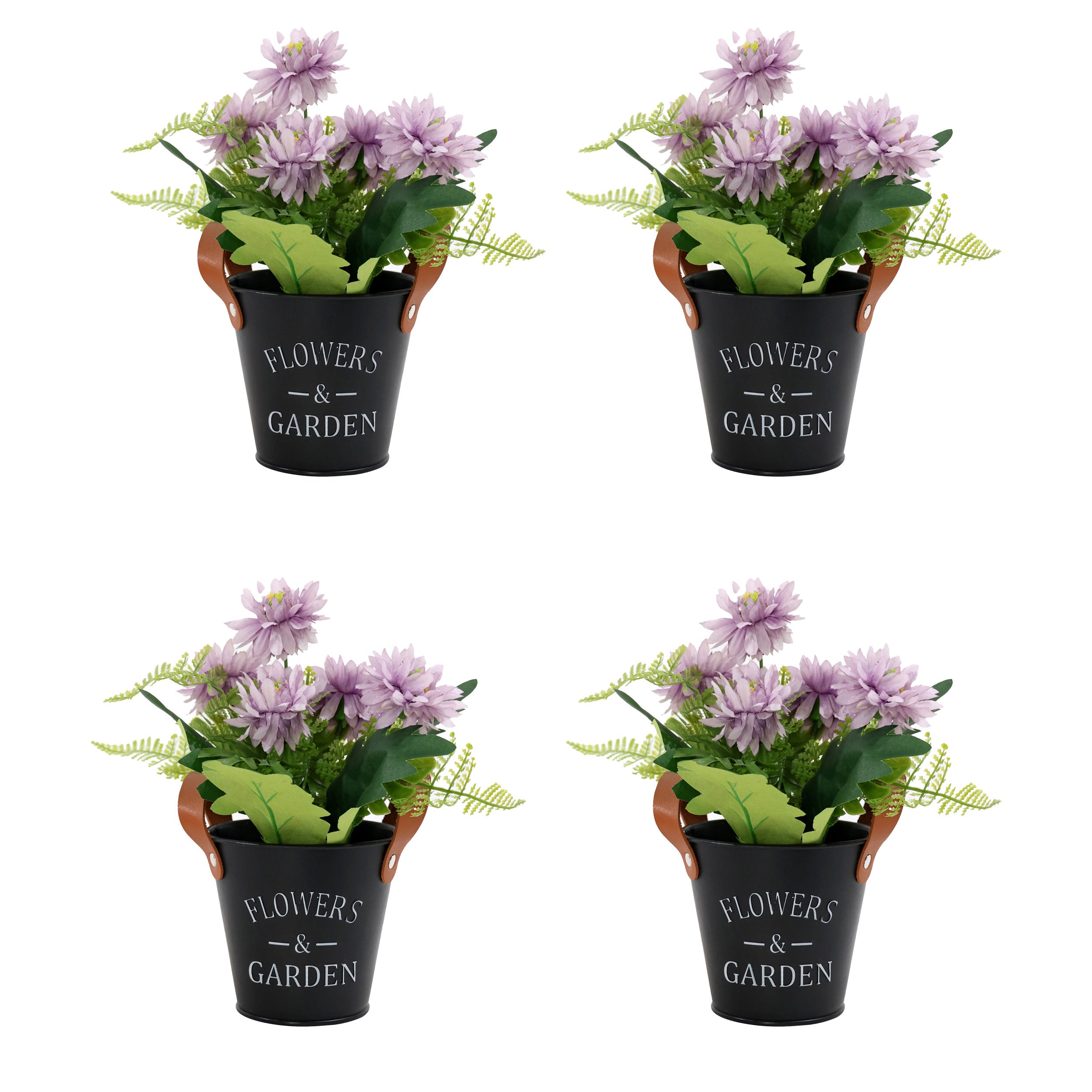 Aavana greens Artificial Bonsai Plant, Purple Chrysanthemum Artificial Flowers Plant, Artificial Decorative Plant Home Office Indoor and Outdoor Decoration