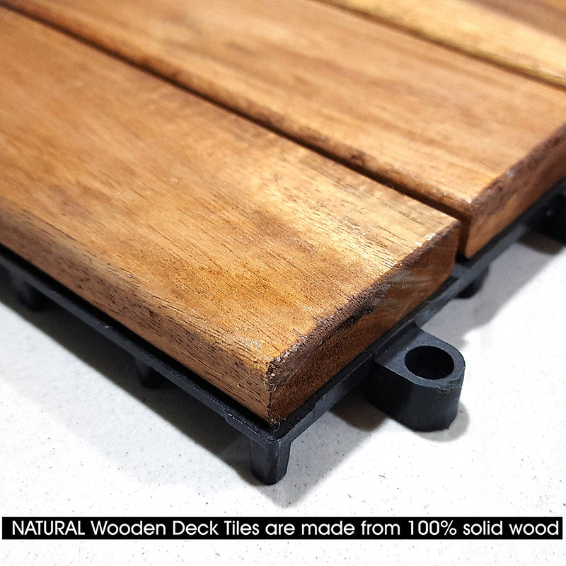 Acacia Wooden Deck Tiles 30X30 CM