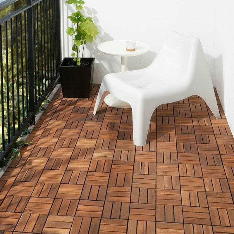 Acacia Wooden Deck Tiles 30X30 CM