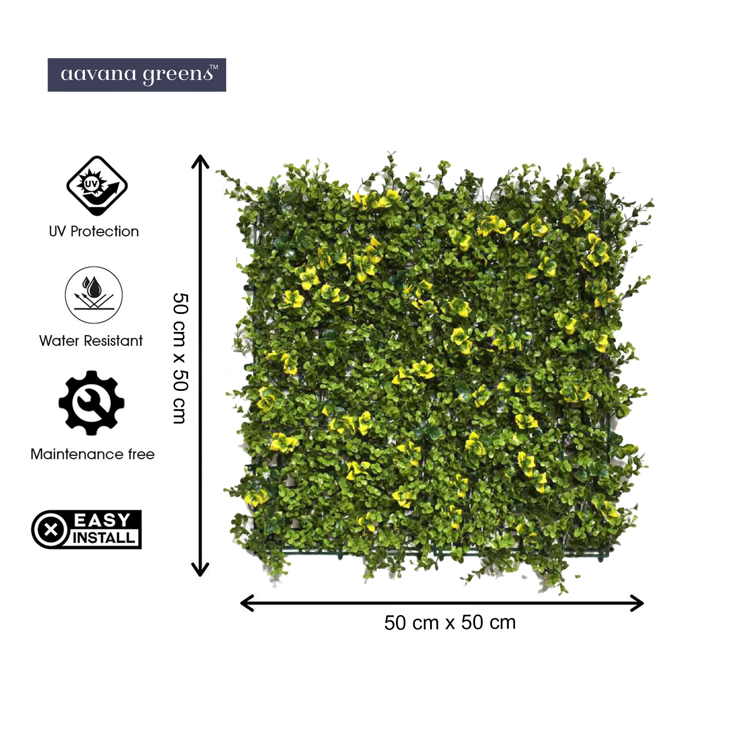 Artificial Vertical Garden Wall Panel 50X50 CM