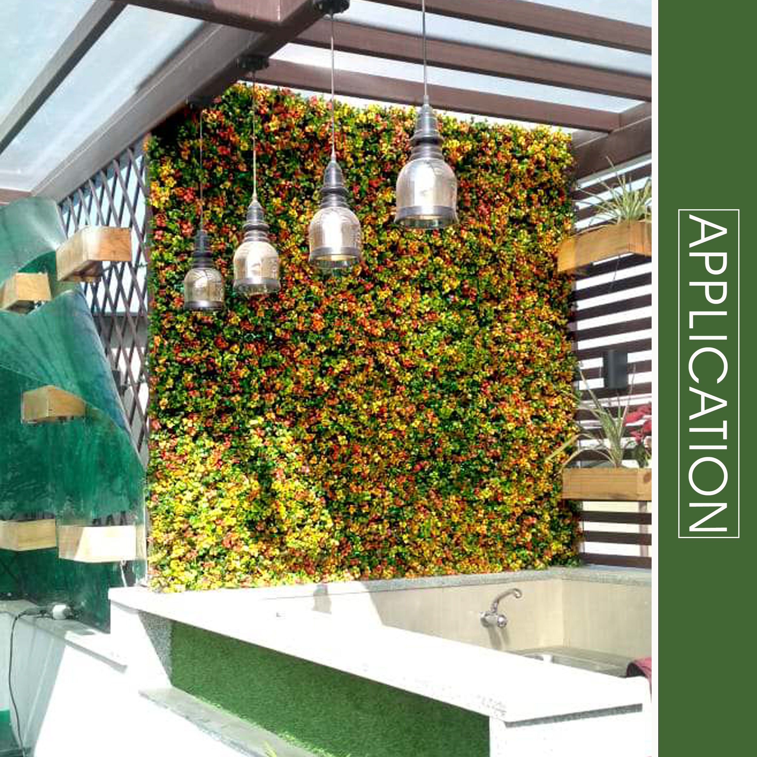 Artificial Vertical Garden Wall Panel 50X50 CM