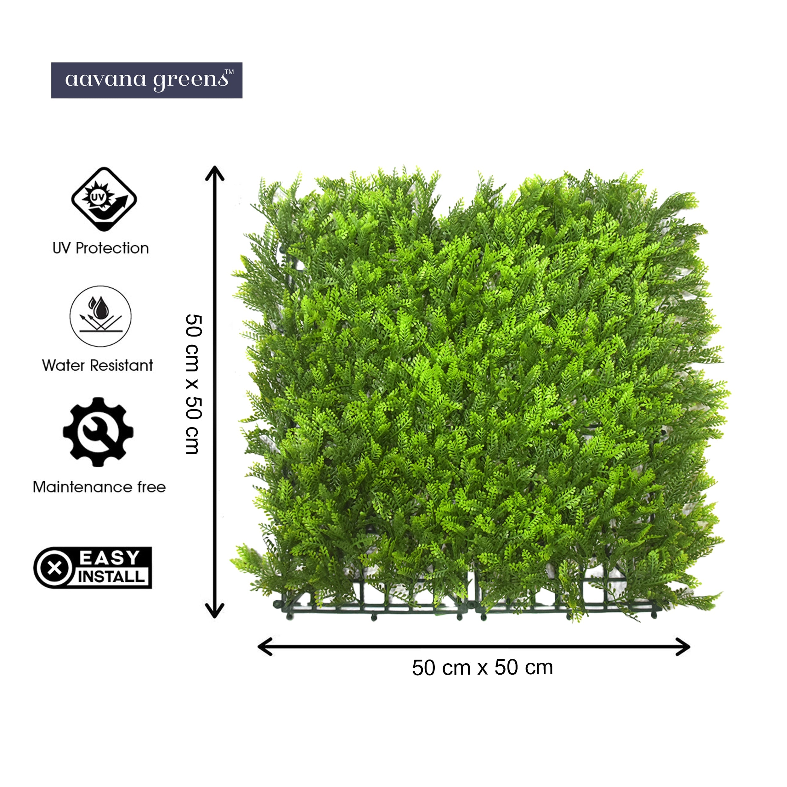 Artificial Vertical Garden Wall Panel 50X50 CM