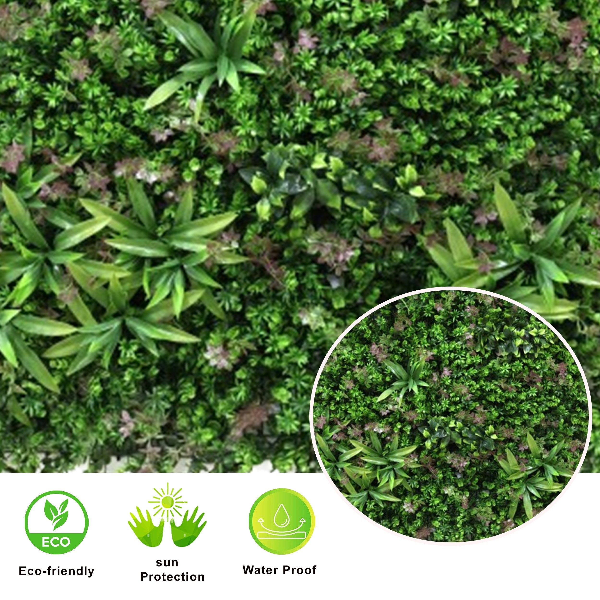 Artificial Vertical Garden Wall Panel 100X100 CM