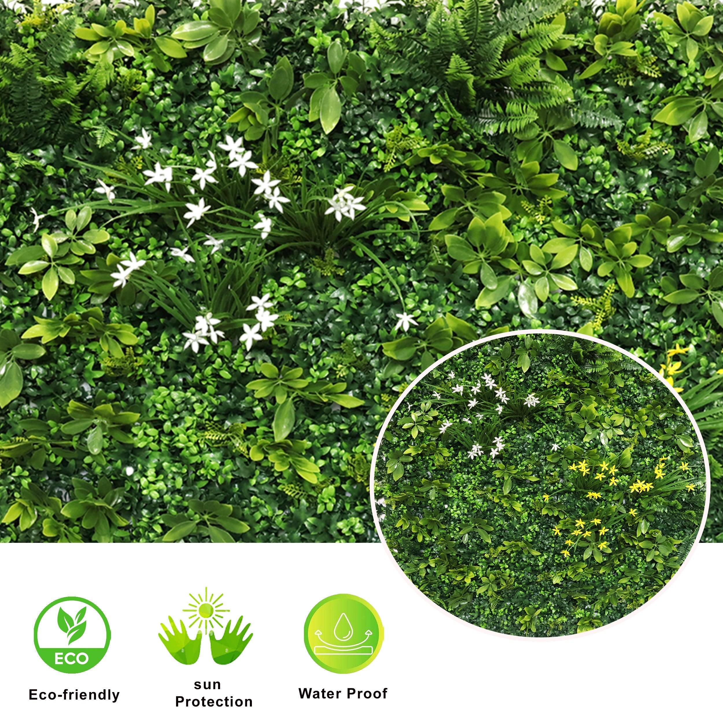 Artificial Vertical Garden Wall Panel 100X100 CM