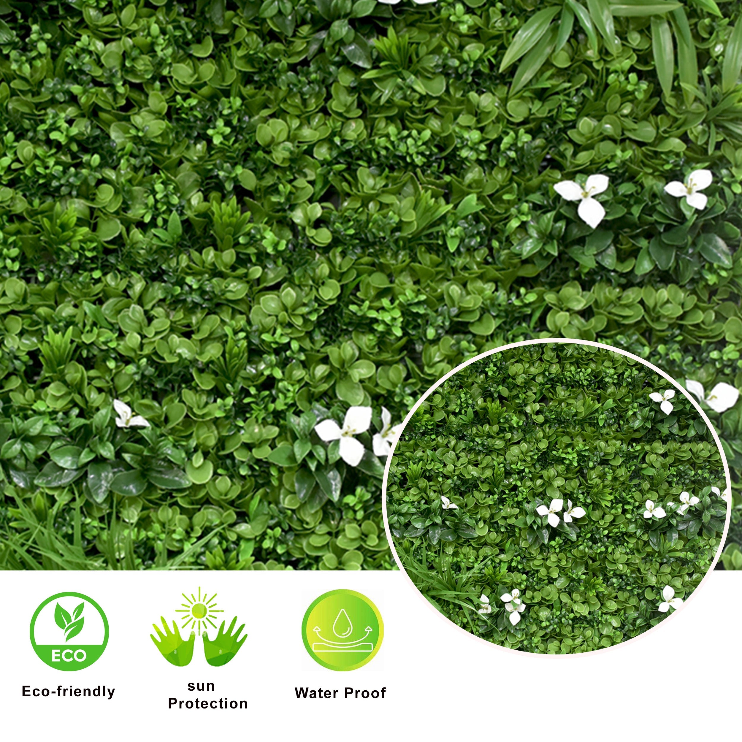 Artificial Vertical Garden Wall Panel 100X100 CM