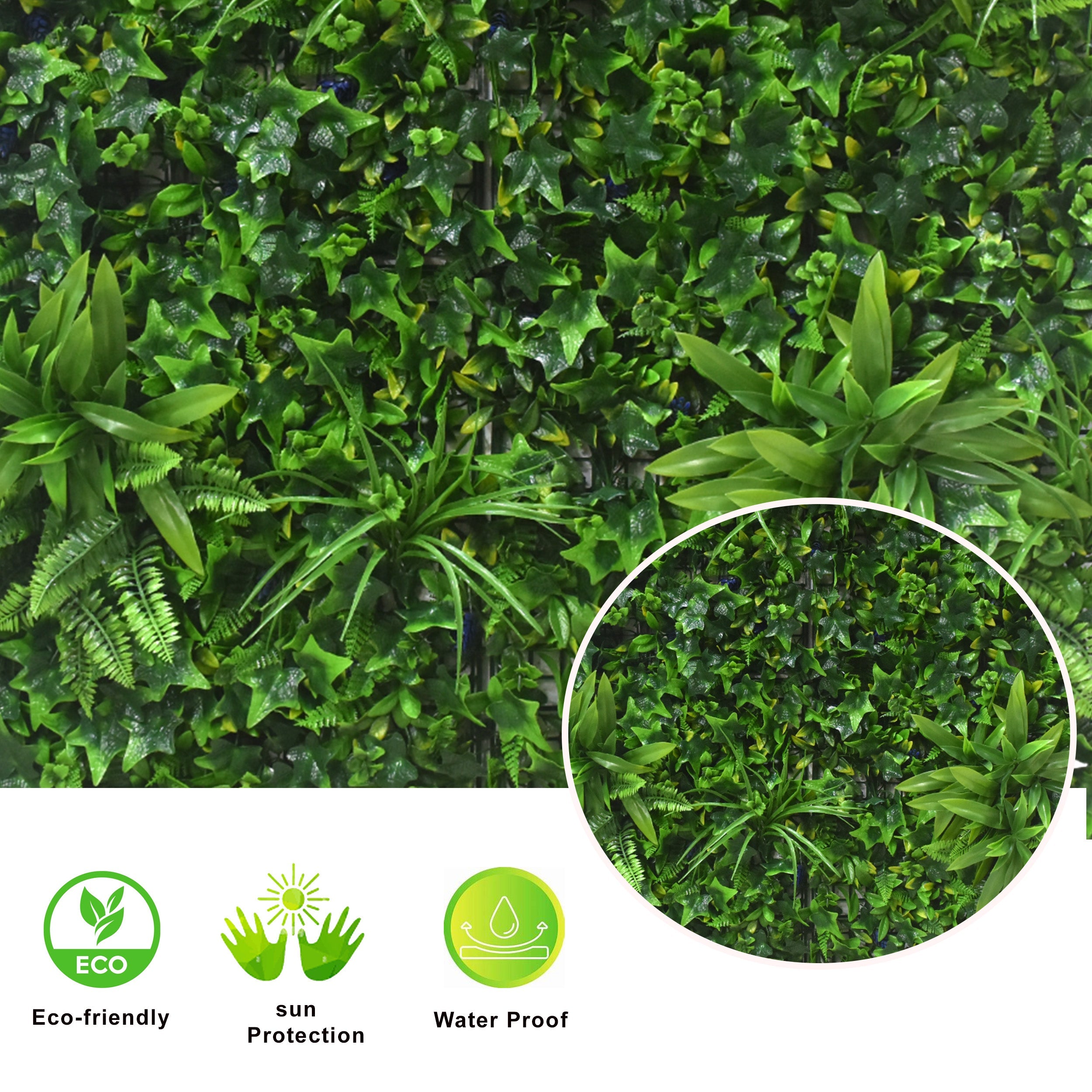 Artificial Vertical Garden Wall Panel 100X100 CM