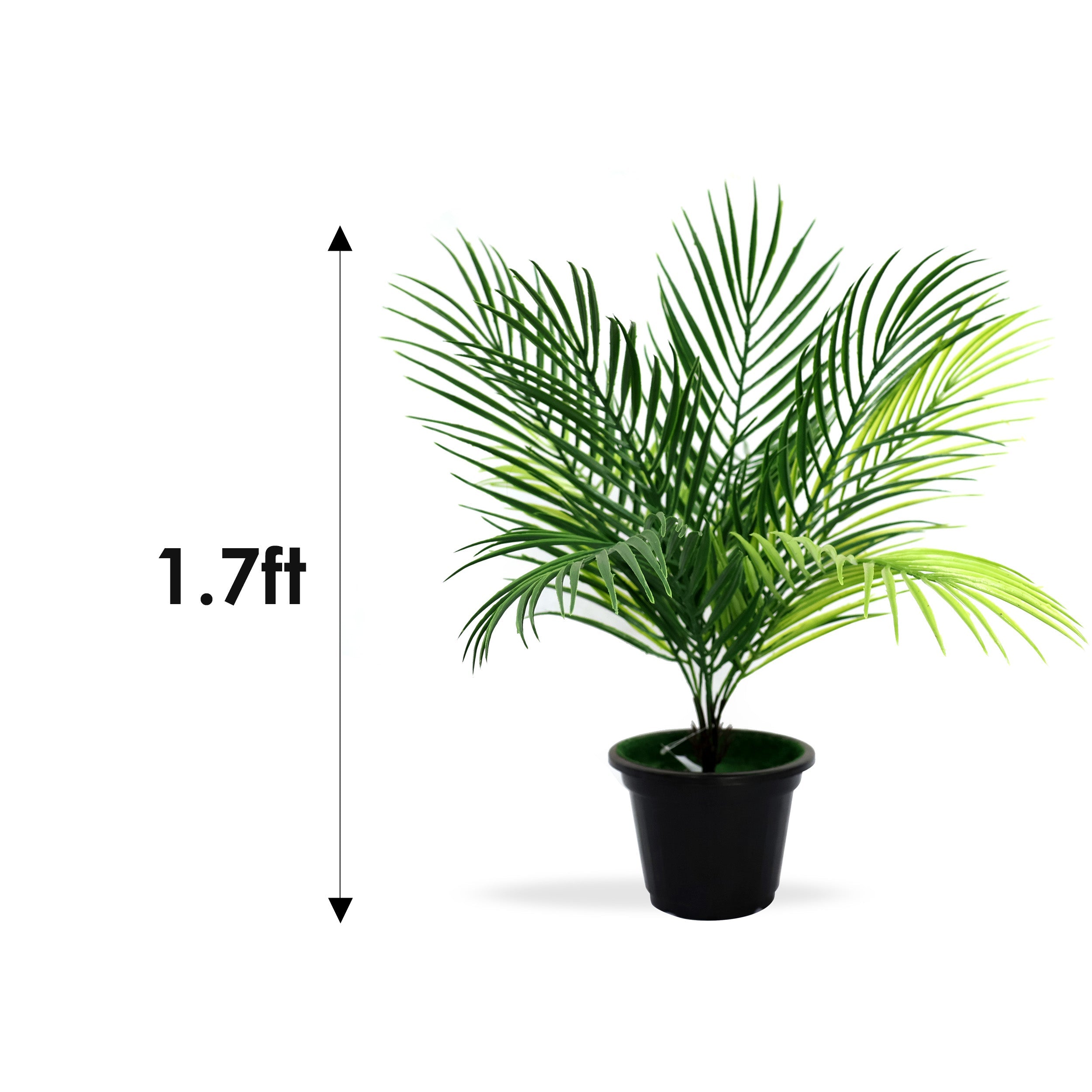 AAVANA GREENS 20" Artificial Plants in Pots Indoor and Outdoor for Home Wall Desk Bedroom Restaurant Decoration, Realistic Lush Green Leaves