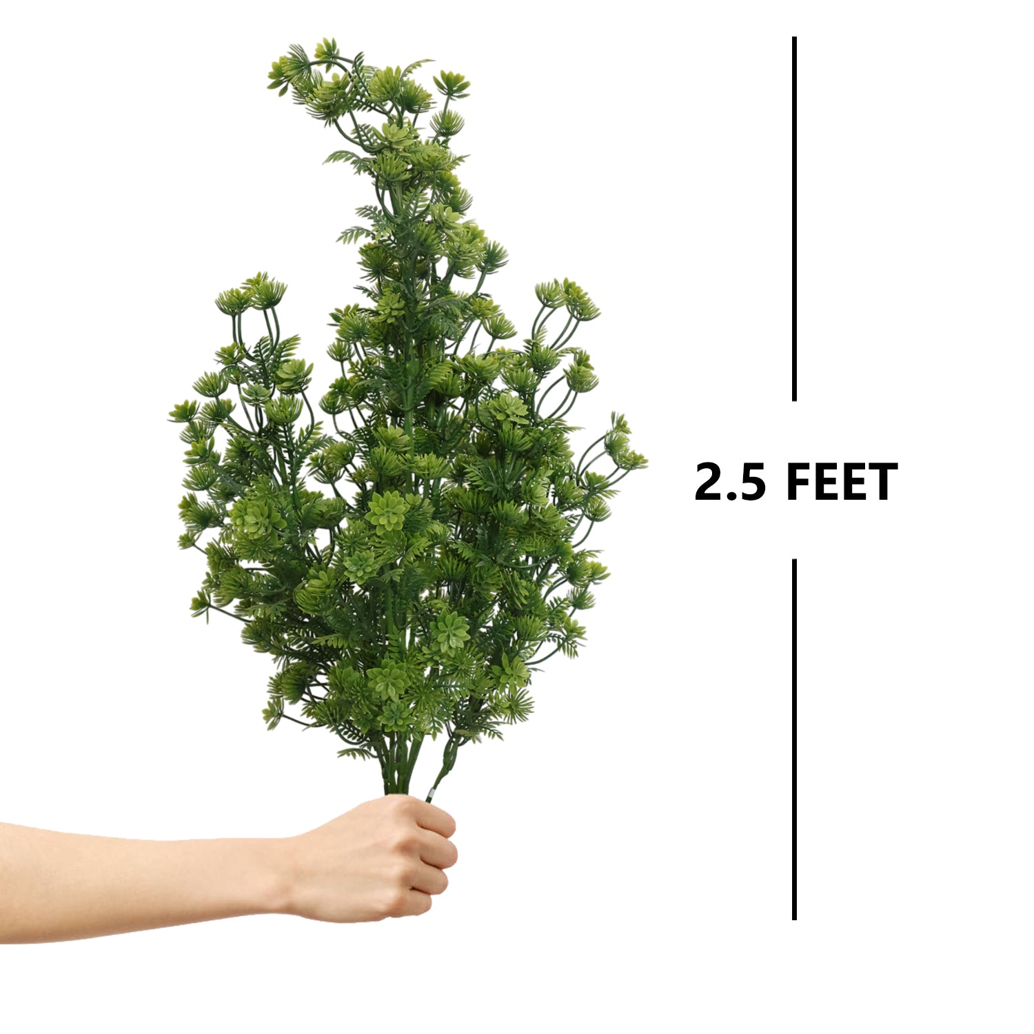 2.5 Feet (75 CM) Artificial Plant for Indoor and Outdoor, Home, Shop, Office, Restaurant Decoration Dark Green (Pack of 1)