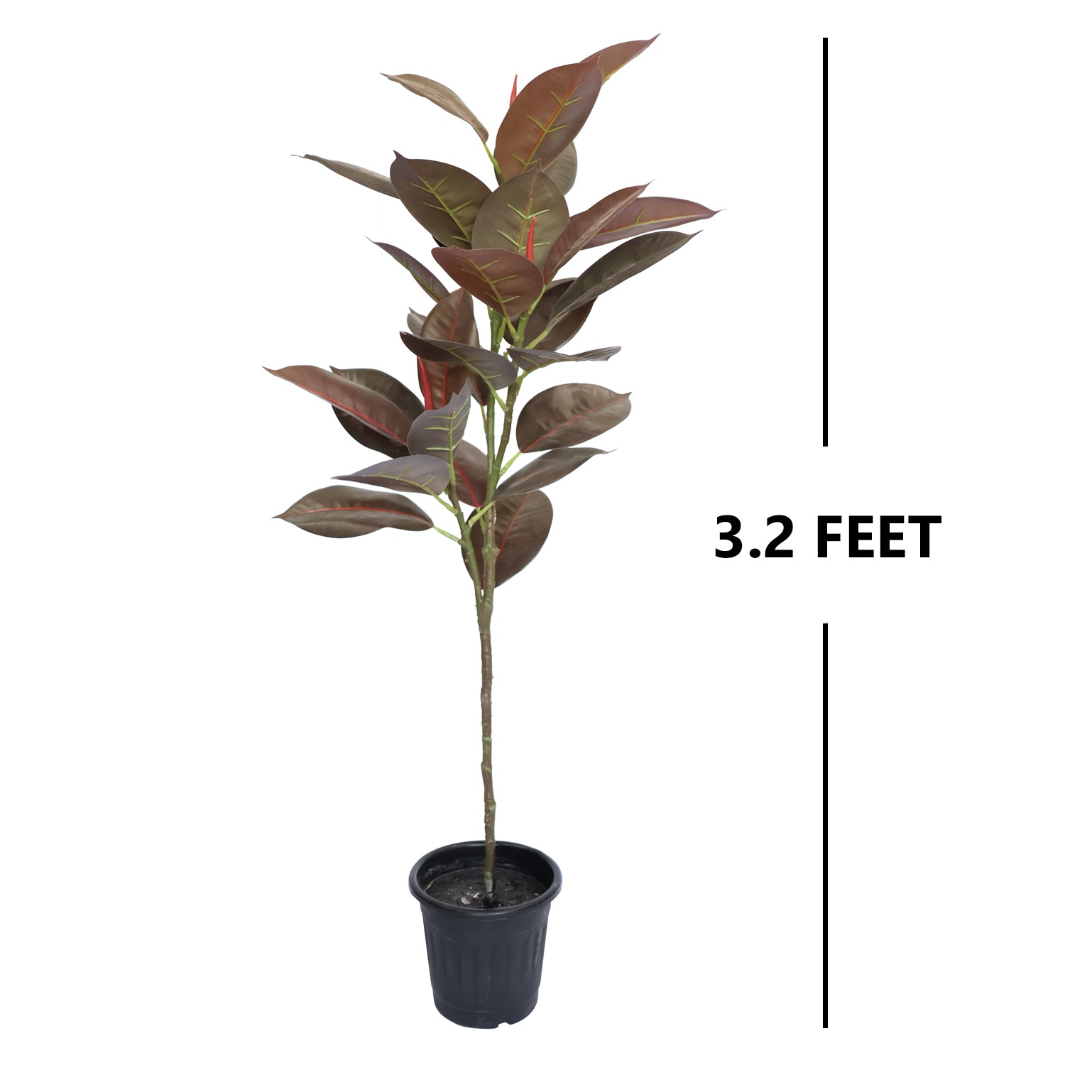 3.2 Feet (96 CM) Artificial Plant for Indoor and Outdoor, Home, Shop, Office, Restaurant Decoration Dark Green (Pack of 1)