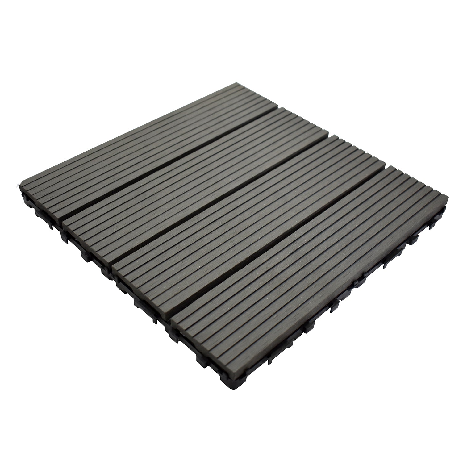 Aavana Greens WPC Deck Tiles 12"X12" Dark Grey