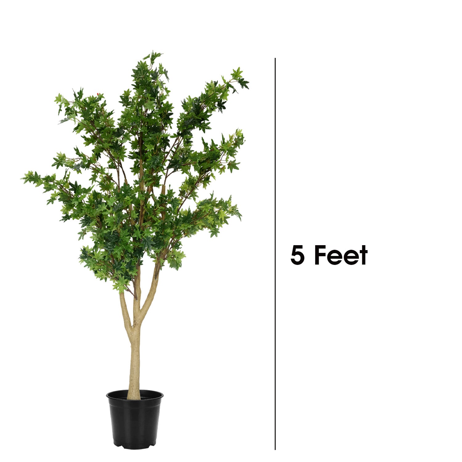 5 Feet (150 CM) Artificial Plant for Indoor and Outdoor, Home, Shop, Office, Restaurant Decoration Dark Green (Pack of 1)