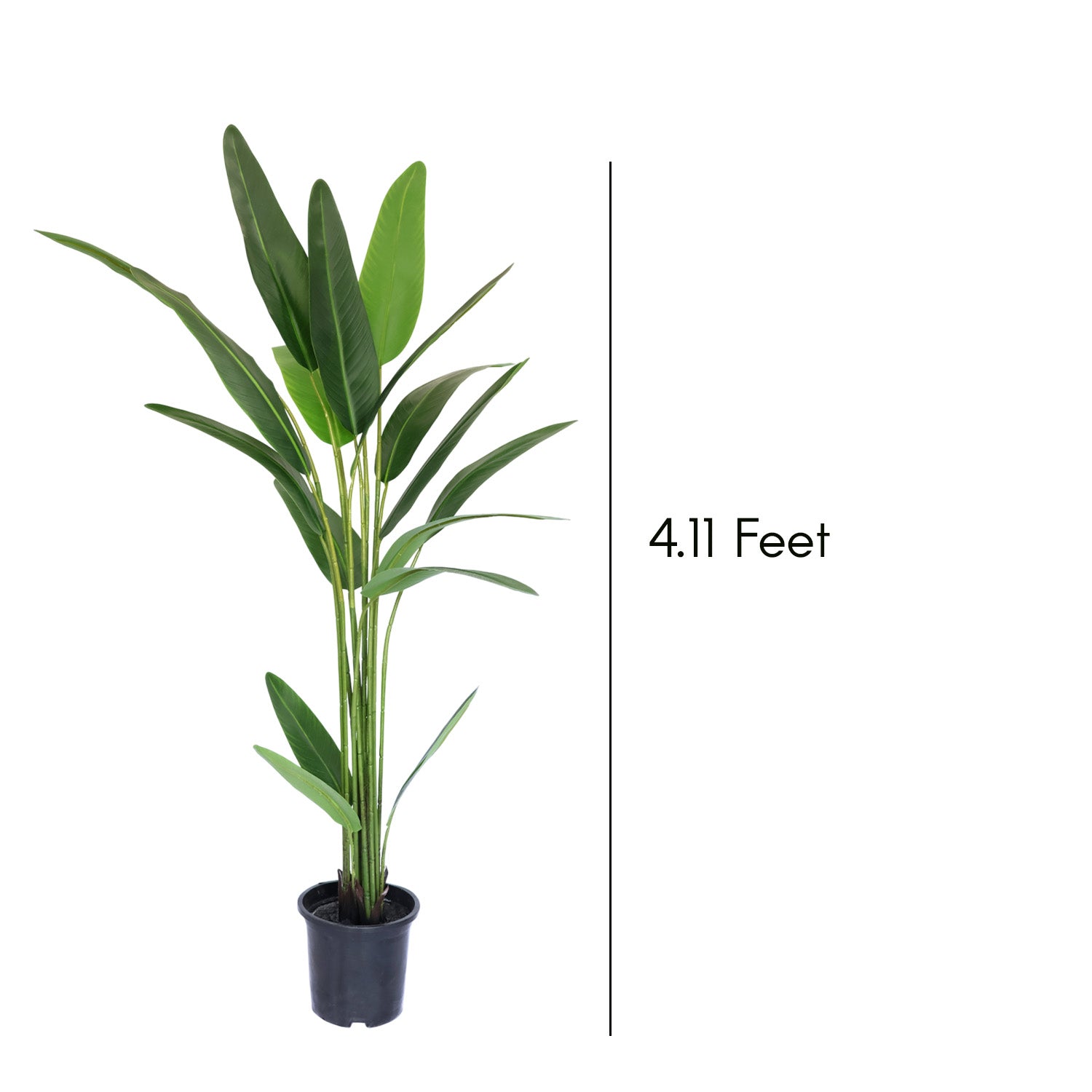 4.11 Feet (125 CM) Artificial Bamboo Plant for Indoor and Outdoor, Home, Shop, Office, Restaurant Decoration Dark Green (Pack of 1)