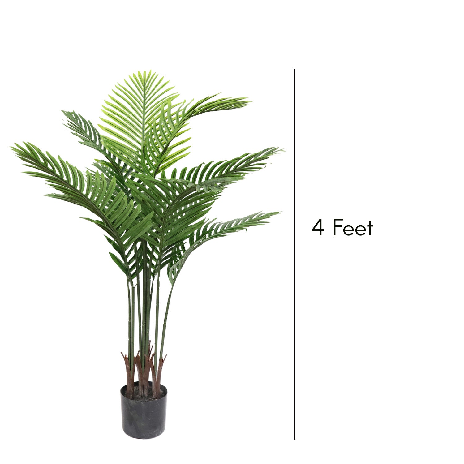 4 Feet (120 CM) Artificial Bamboo Plant for Indoor and Outdoor, Home, Shop, Office, Restaurant Decoration Dark Green (Pack of 1)