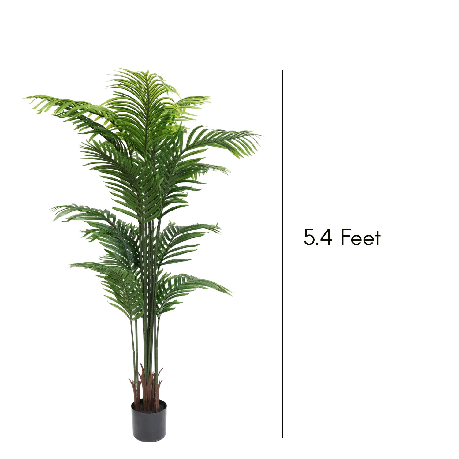 5.4 Feet (162 CM) Artificial Bamboo Plant for Indoor and Outdoor, Home, Shop, Office, Restaurant Decoration Dark Green (Pack of 1)