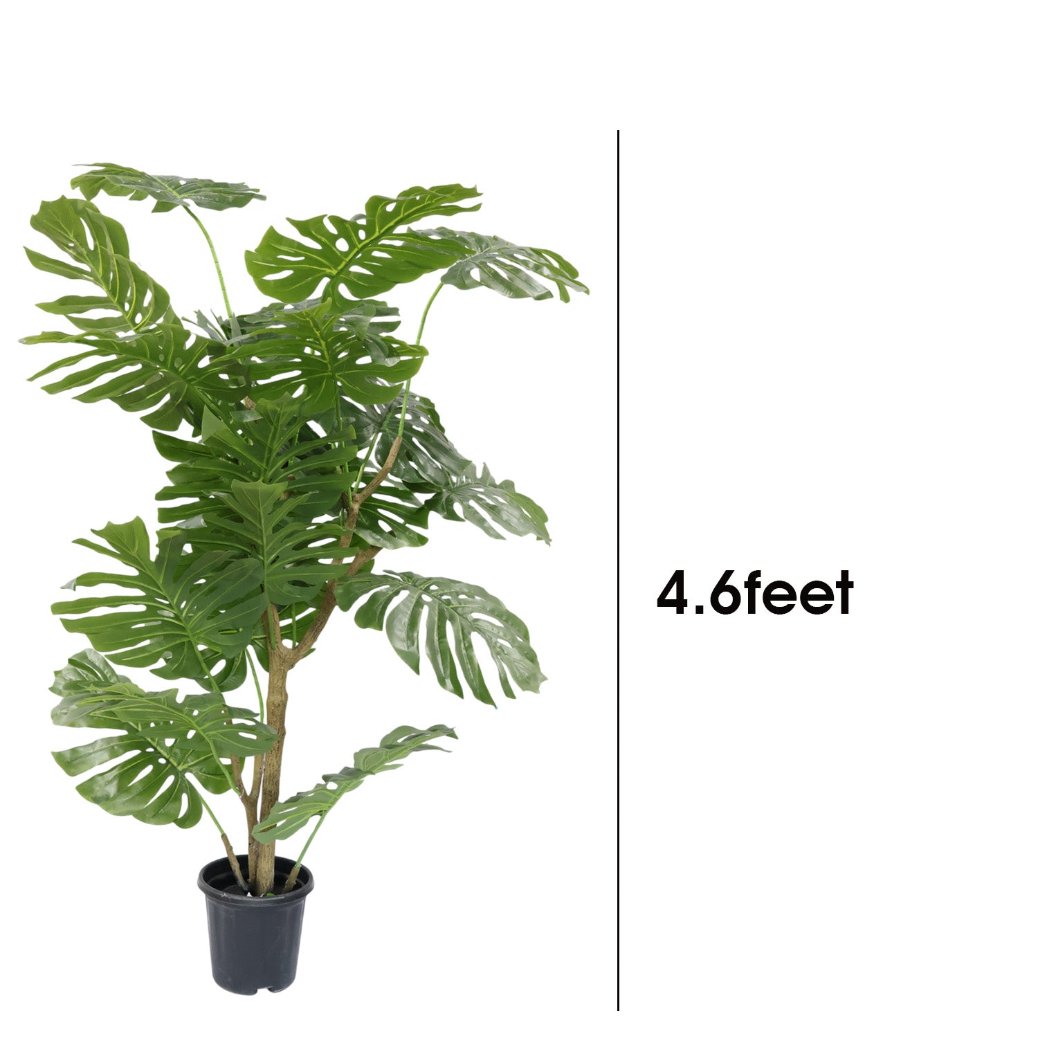 4.6 Feet (138 CM) Artificial Plant for Indoor and Outdoor, Home, Shop, Office, Restaurant Decoration Dark Green (Pack of 1)